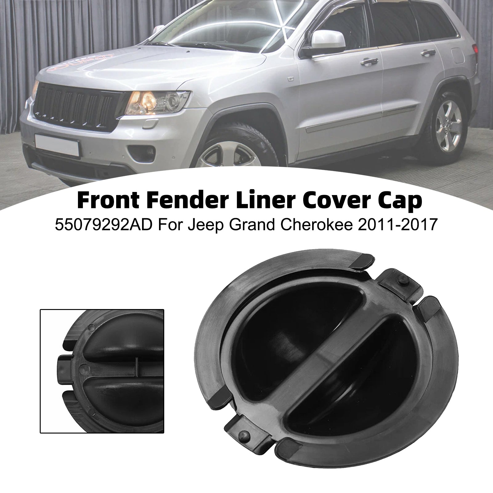Front Fender Liner Cover Cap 55079292AD For Jeep Grand Cherokee 2011-2017