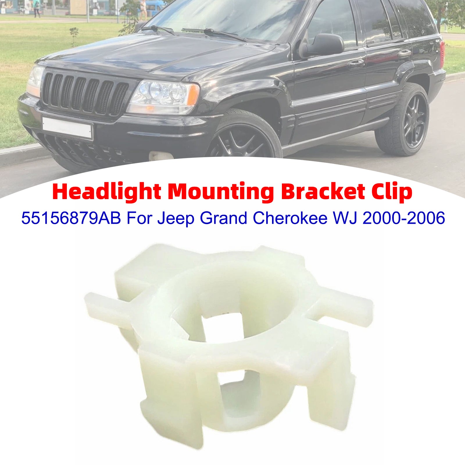 Headlight Mounting Bracket Clip 55156879AB For Jeep Grand Cherokee WJ 2000-2006