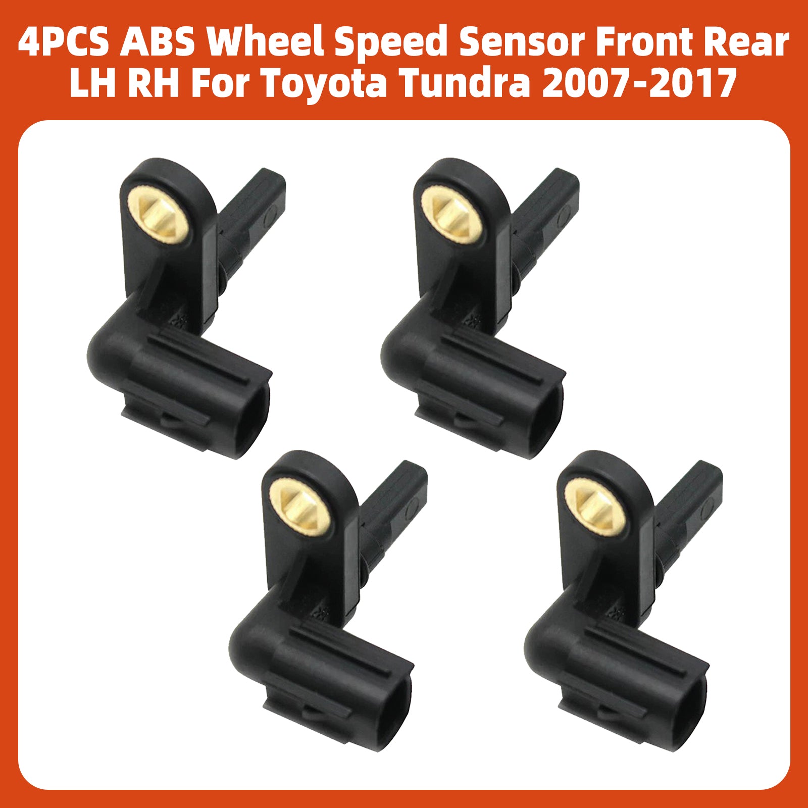 4PCS ABS Wheel Speed Sensor Front Rear LH RH For Toyota Tundra 2007-2017