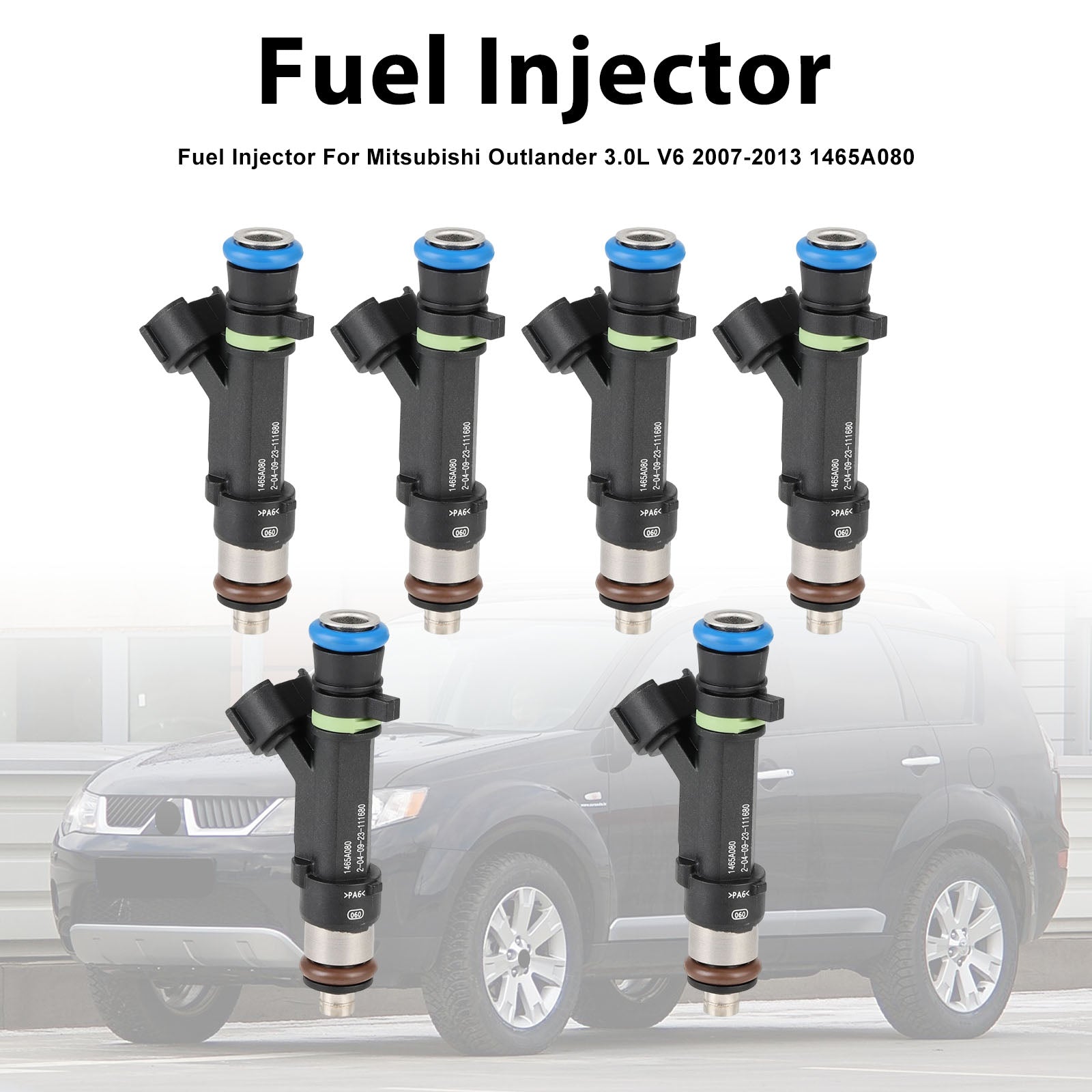 6Pcs Fuel Injector For Mitsubishi Outlander 3.0L V6 2007-2013 1465A080