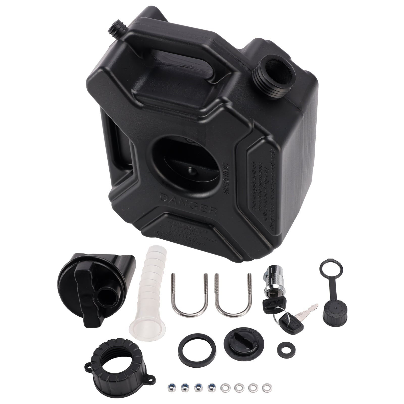 3L Oil Gas Container Anti-static Jerry Can Fuel Tank Black For Touring Adventure