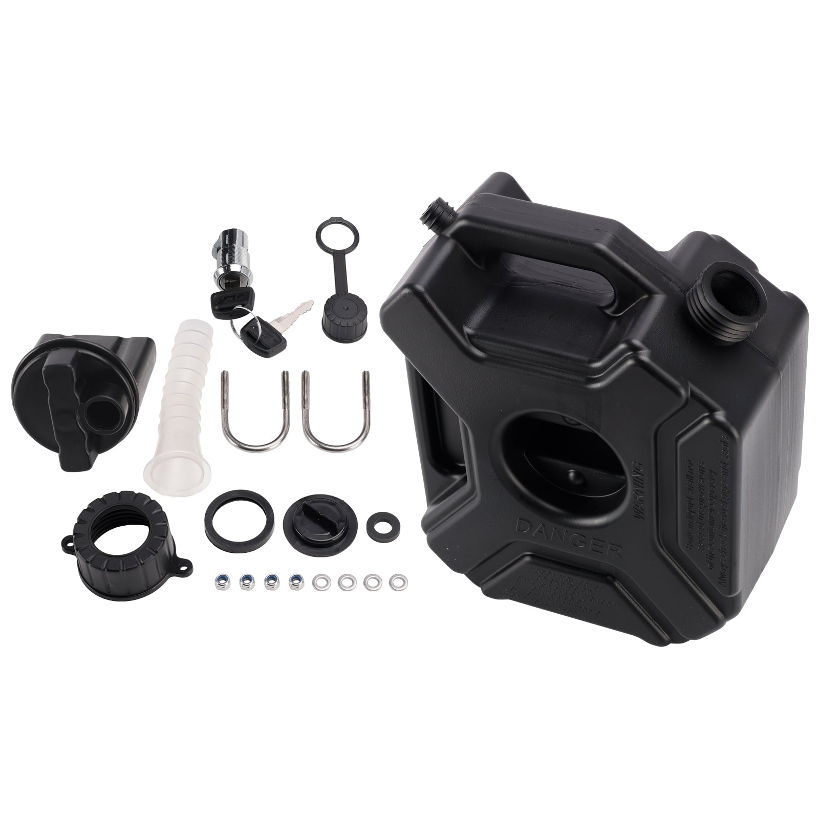 3L Oil Gas Container Anti-static Jerry Can Fuel Tank Black For Touring Adventure