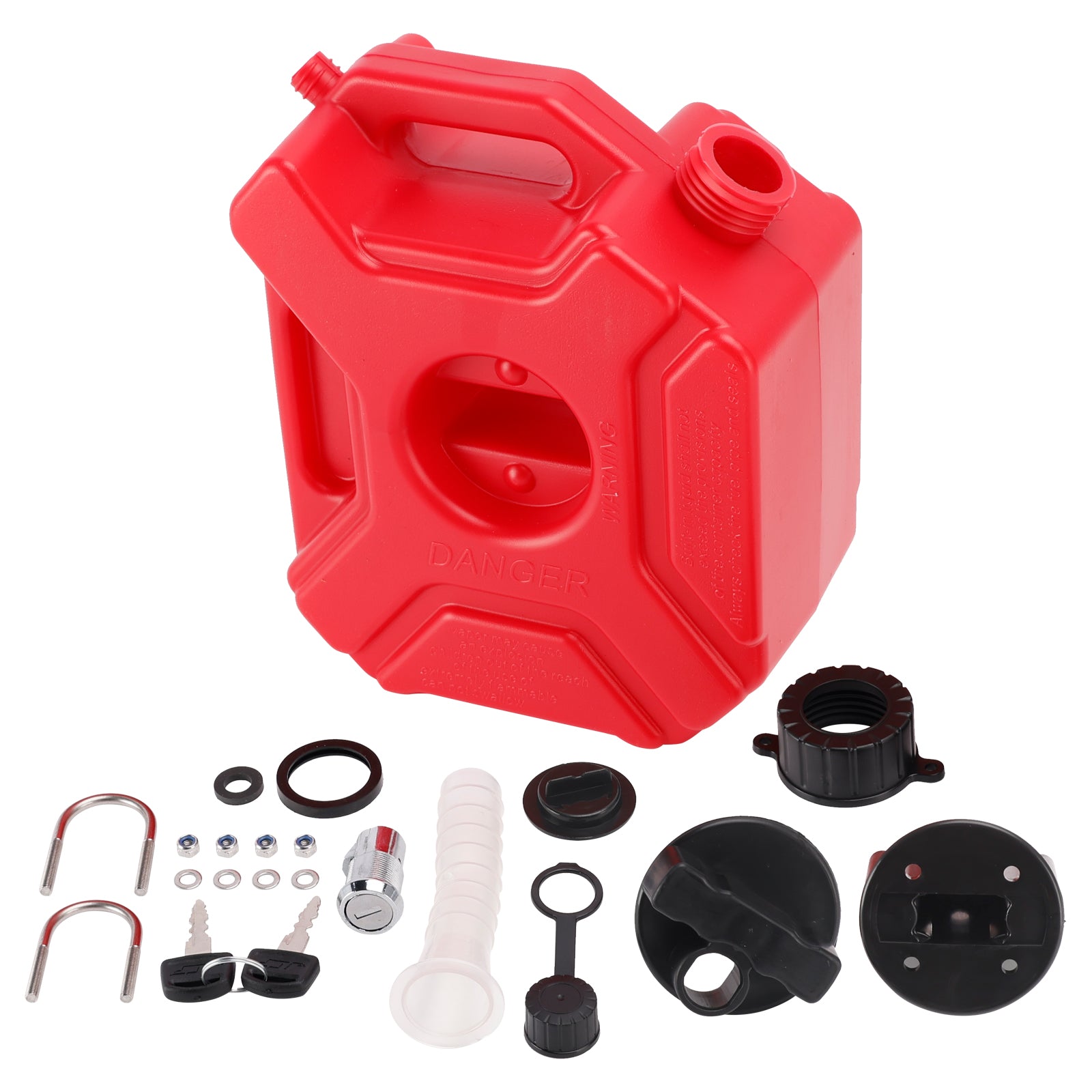 3L Oil Gas Container Anti-static Jerry Can Fuel Tank Red For Touring Adventure