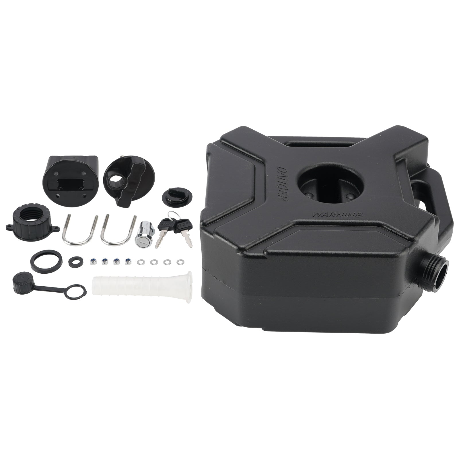 5L Oil Gas Container Anti-static Jerry Can Fuel Tank Black For Touring Adventure