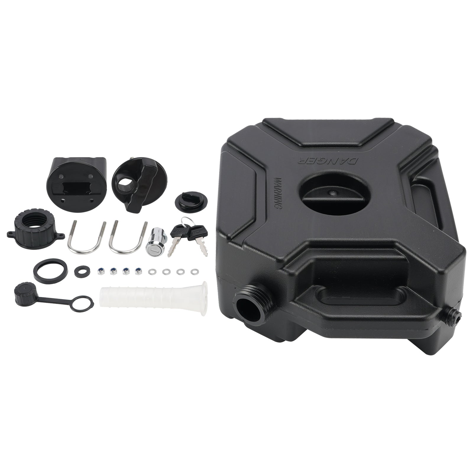 5L Oil Gas Container Anti-static Jerry Can Fuel Tank Black For Touring Adventure