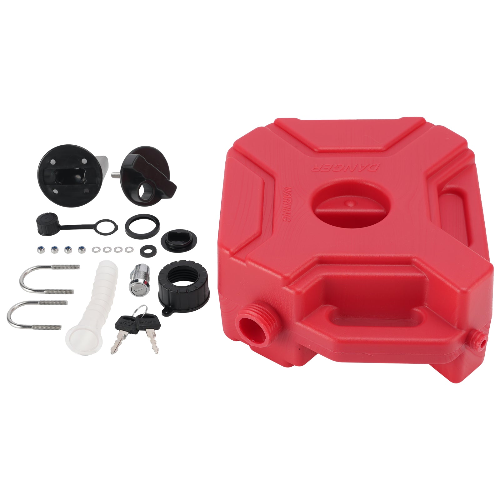 5L Oil Gas Container Anti-static Jerry Can Fuel Tank Red For Touring Adventure
