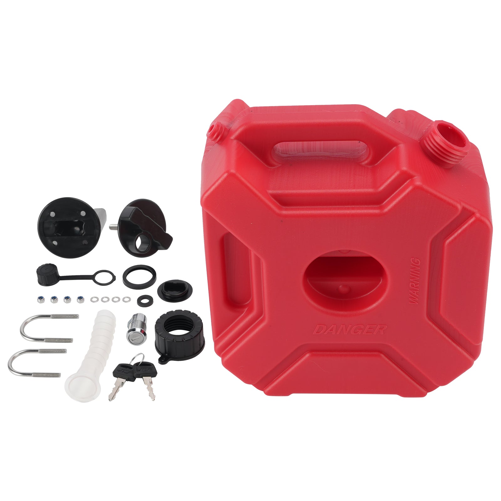 5L Oil Gas Container Anti-static Jerry Can Fuel Tank Red For Touring Adventure