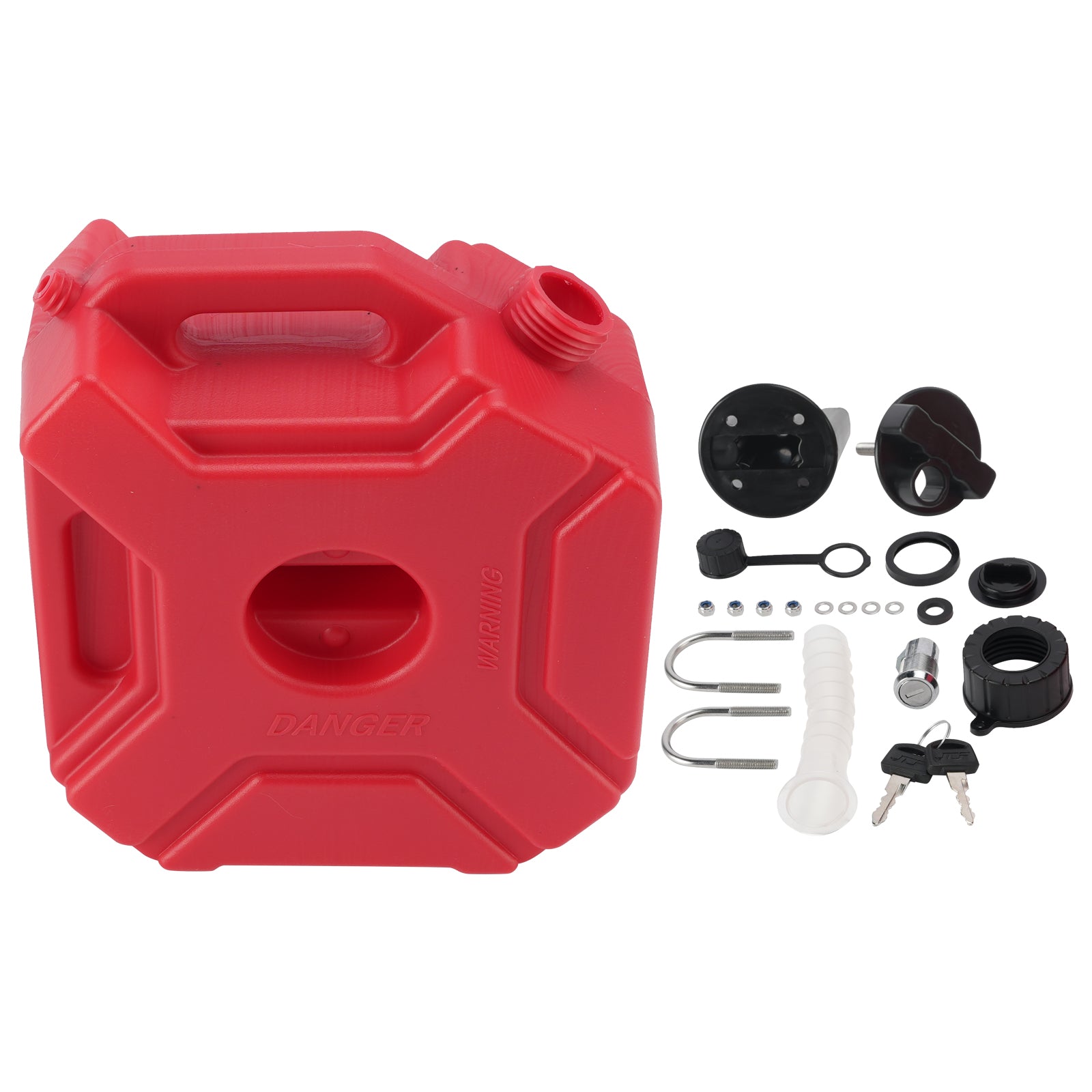5L Oil Gas Container Anti-static Jerry Can Fuel Tank Red For Touring Adventure