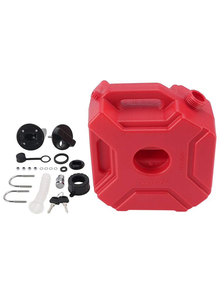 5L Oil Gas Container Anti-static Jerry Can Fuel Tank Red For Touring Adventure
