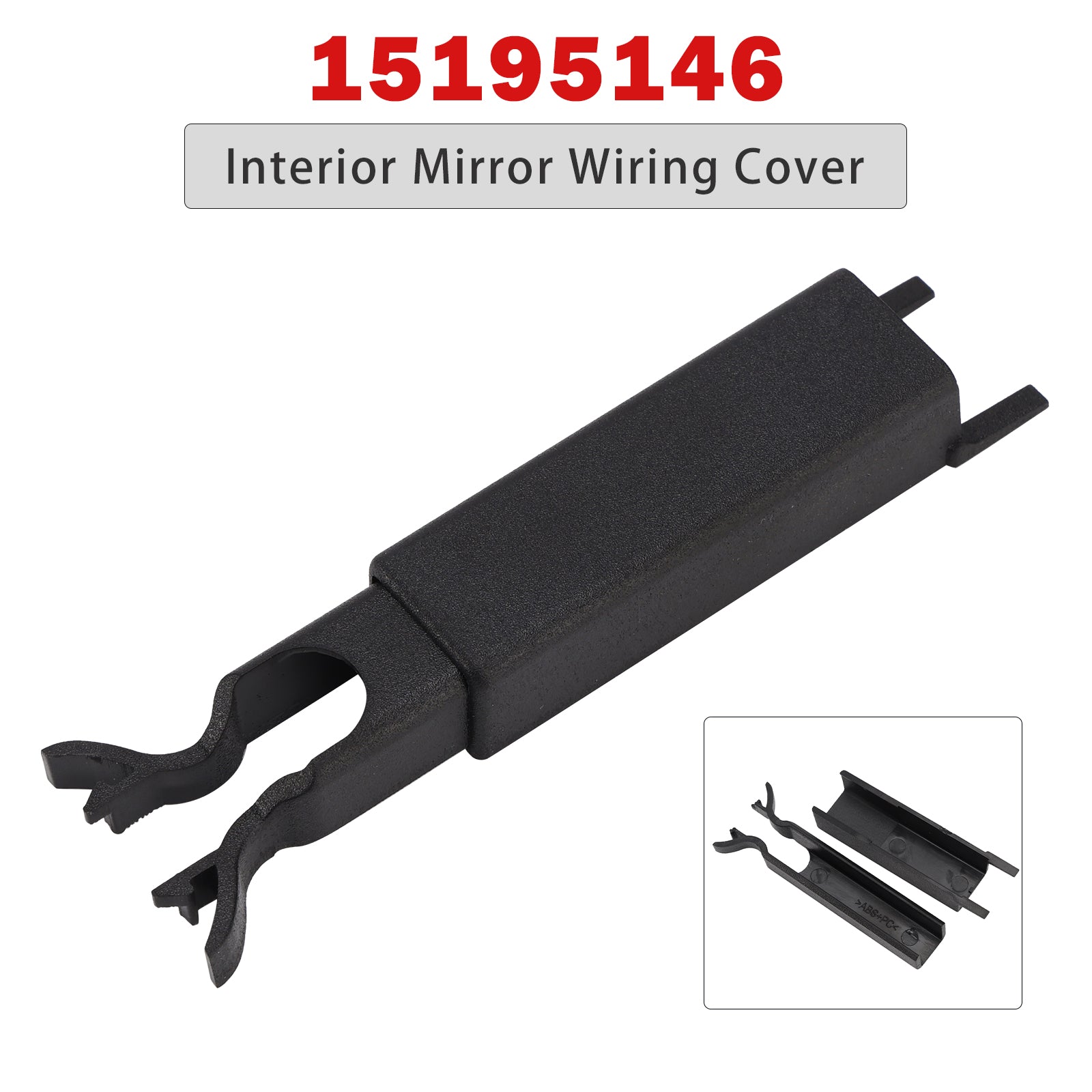Plastic Interior Mirror Wiring Cover 15195146 for Sierra 1500 3500 2500HD