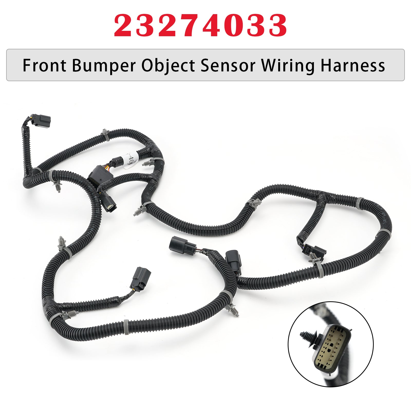 Front Bumper Object Sensor Wiring Harness 23274033 for GMC Sierra 2016-2018