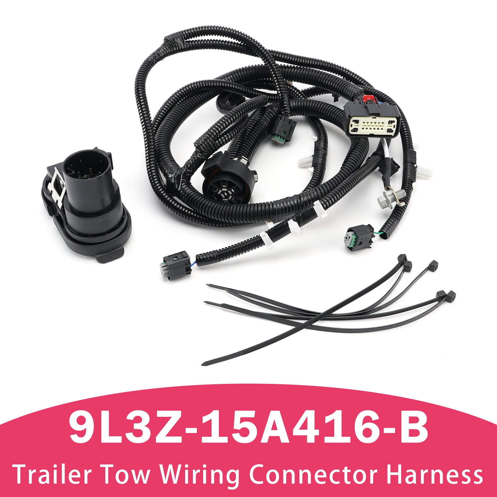 Trailer Tow Wiring Connector Harness for Ford F-150 2009-2014 9L3Z-15A416-B