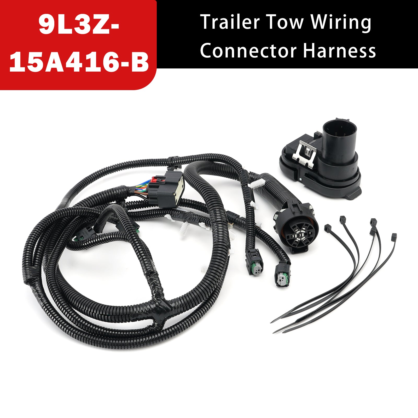 Trailer Tow Wiring Connector Harness for Ford F-150 2009-2014 9L3Z-15A416-B