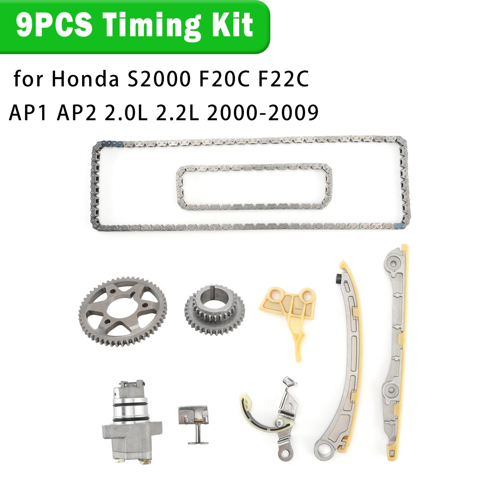 9PCS Timing Kit for Honda S2000 F20C F22C AP1 AP2 2.0L 2.2L 2000-2009