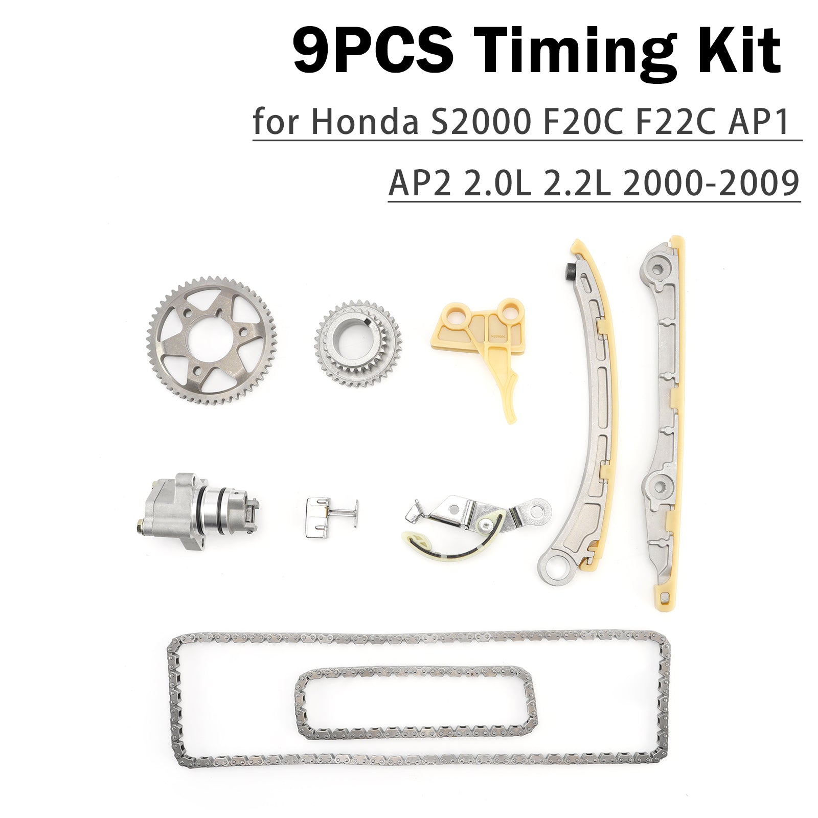 9PCS Timing Kit for Honda S2000 F20C F22C AP1 AP2 2.0L 2.2L 2000-2009