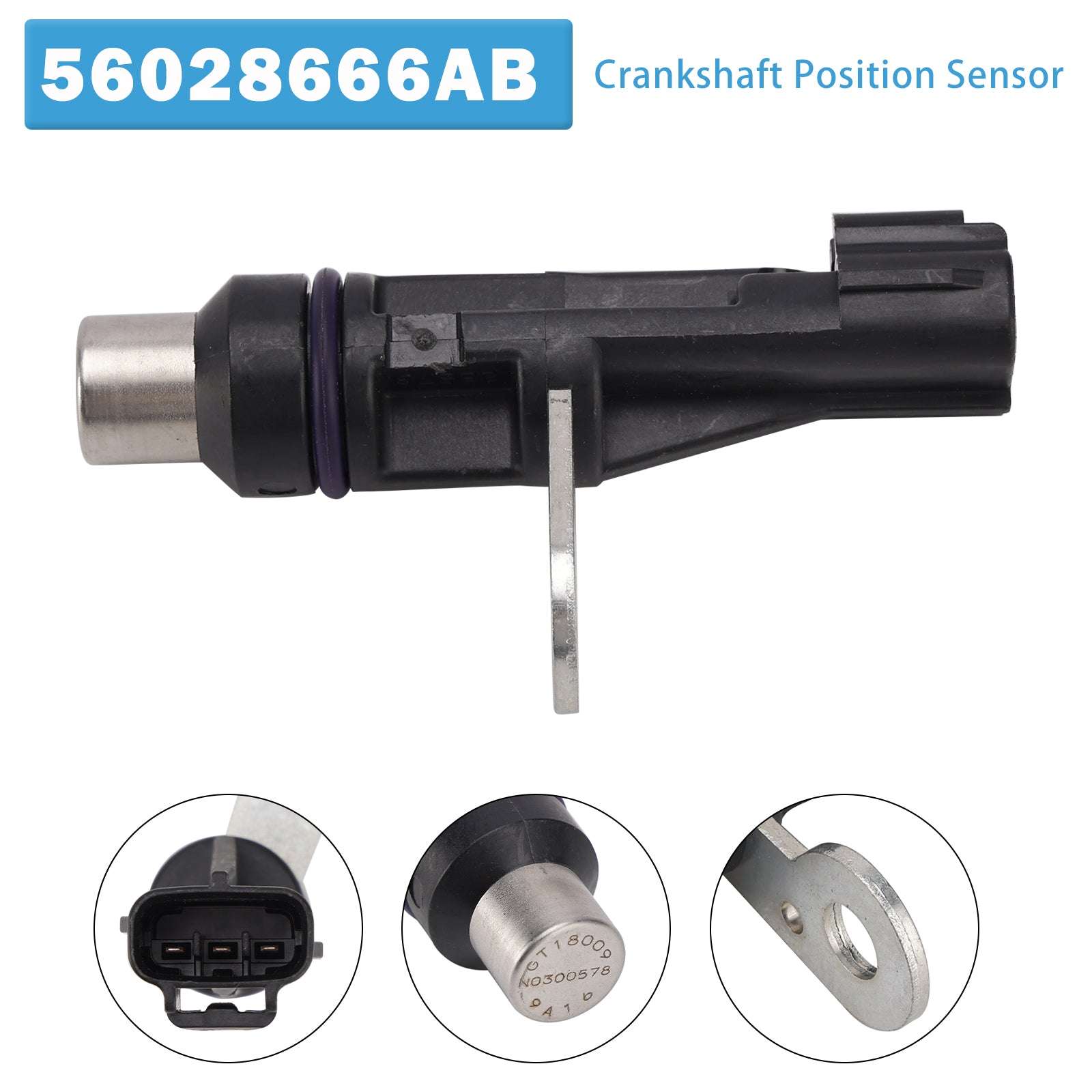 Crankshaft Position Sensor 56028666AB for Dodge Ram 1500 2002-2004 V8 4.7L