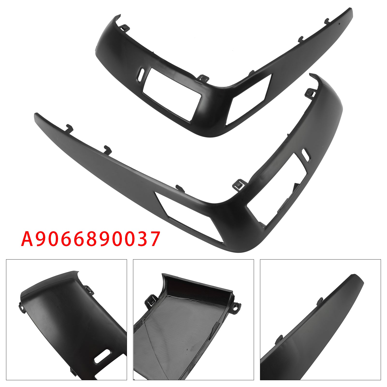 Black Hood Vent Grille Left+ Right For Mercedes-Benz Sprinter W906 2006-2016