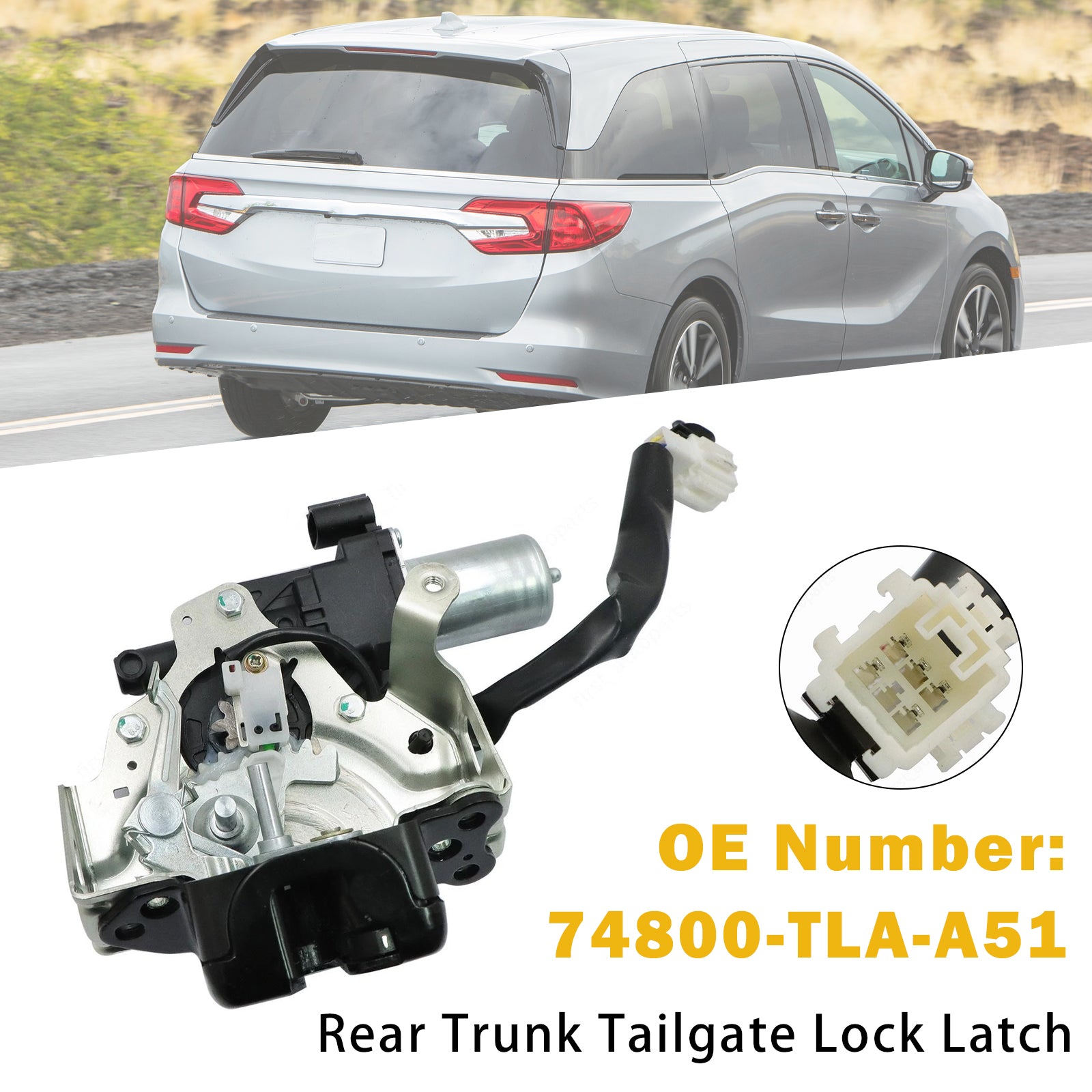 Rear Trunk Tailgate Lock Latch 74800-TLA-A51 for Honda CR-V 17-22 Odyssey 18-23