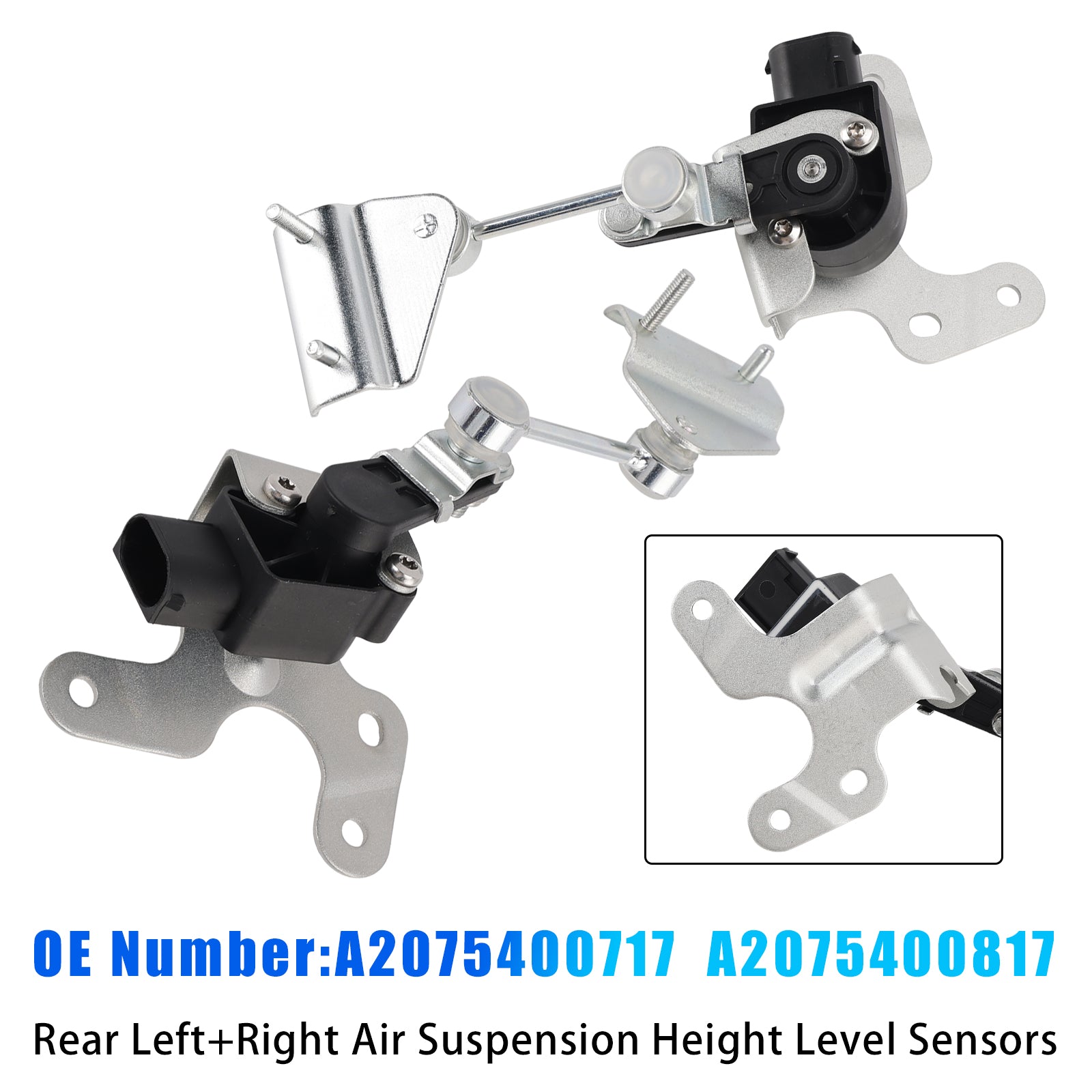 Rear Left+Right Air Suspension Height Level Sensors For Mercedes W212 S212 A207 C207