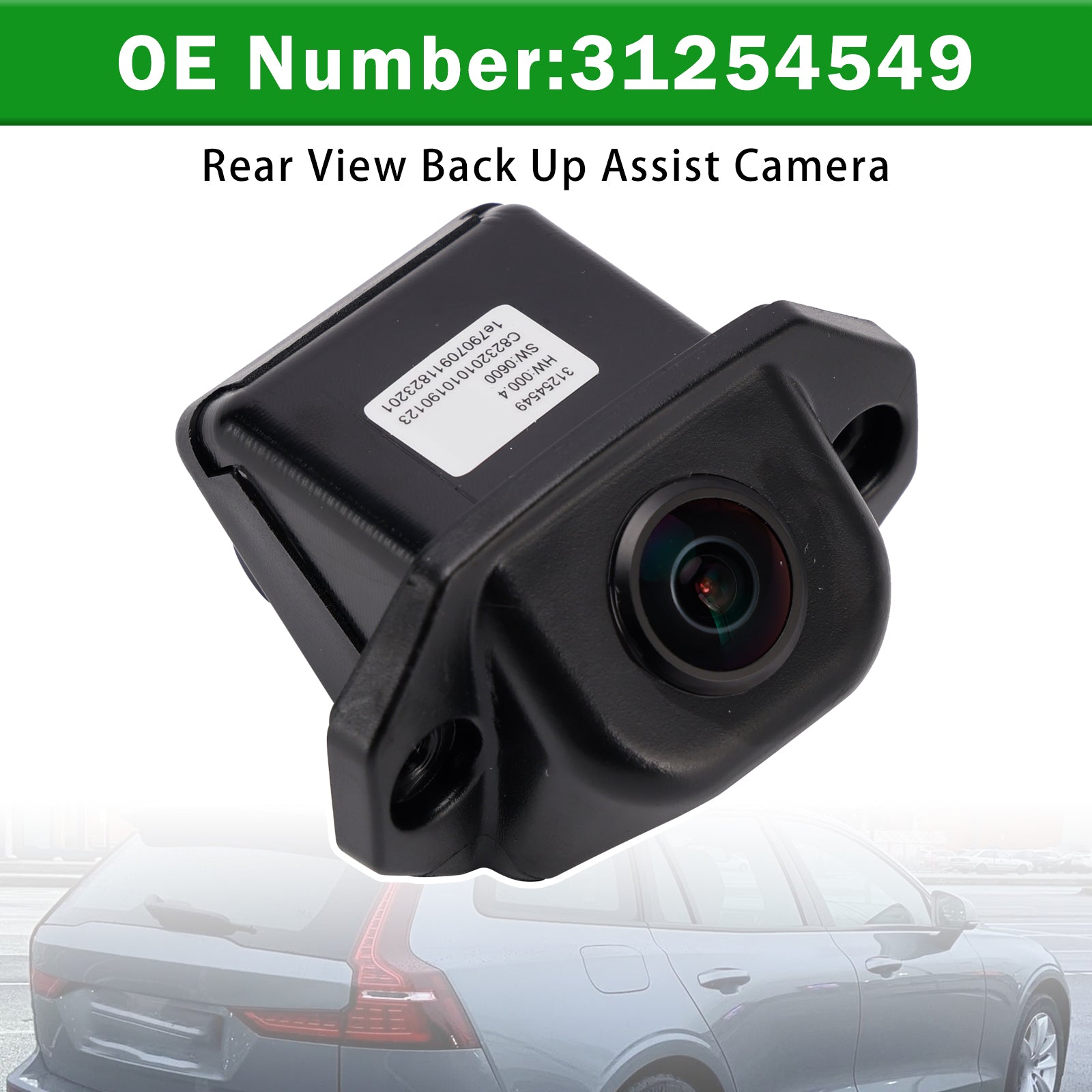 Rear View Back Up Assist Camera 31254549 Fit For Volvo S60 V60 XC60 2010-2018
