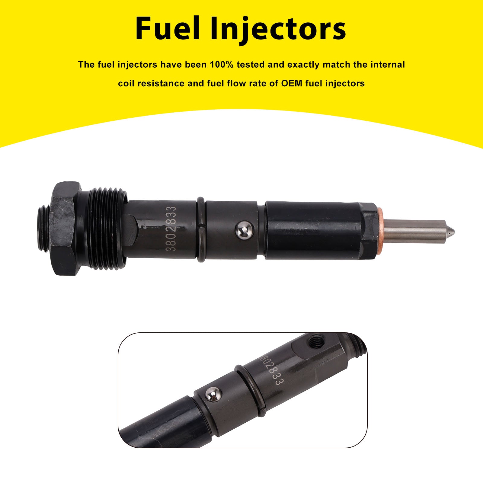 3865968 Fuel Injectors 3802833 For Cummins Marine Injector 6BTA 5.9L