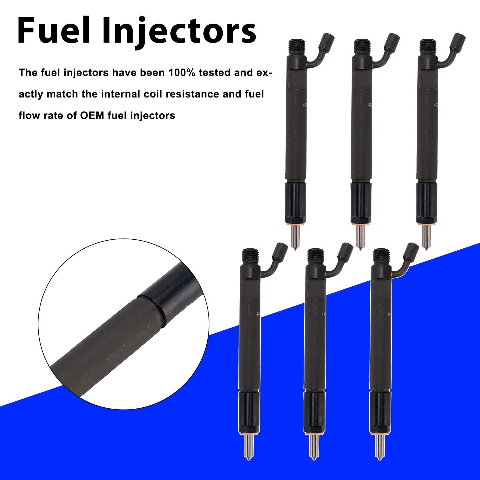 6PC 4025299 Fuel Injectors 0432191352 4078400 For Cummins Marine 6CTA