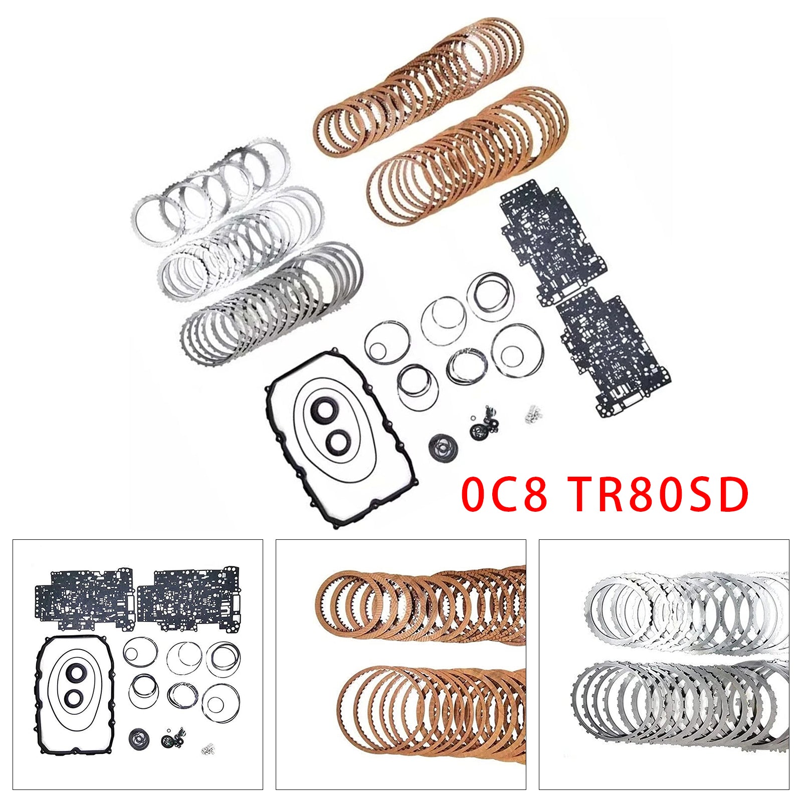 0C8 TR80SD Transmission Master Rebuild Kit Overhaul For AUDI Q7 3.0L 4.2L 09-14