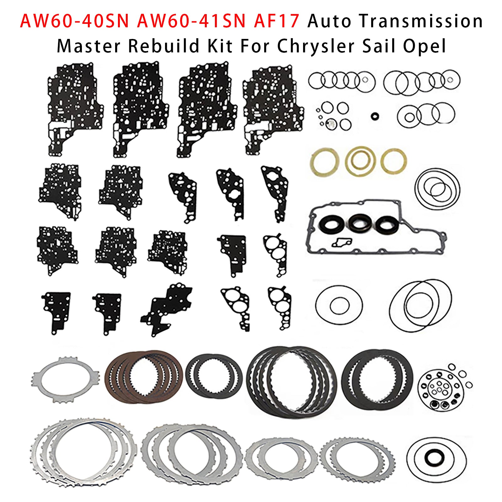 AW60-40SN AW60-41SN AF17 Auto Transmission Master Rebuild Kit For Chrysler Sail
