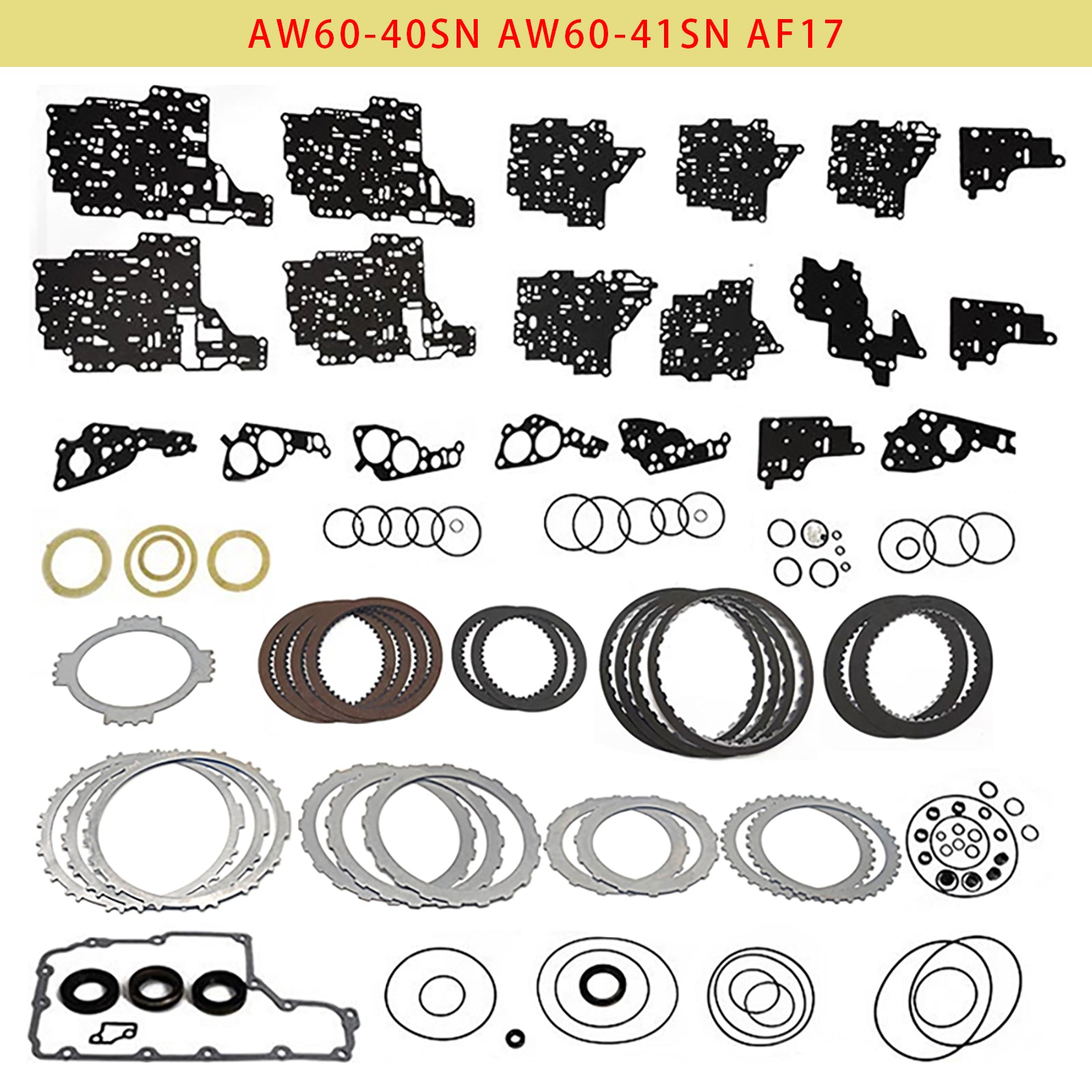 AW60-40SN AW60-41SN AF17 Auto Transmission Master Rebuild Kit For Chrysler Sail