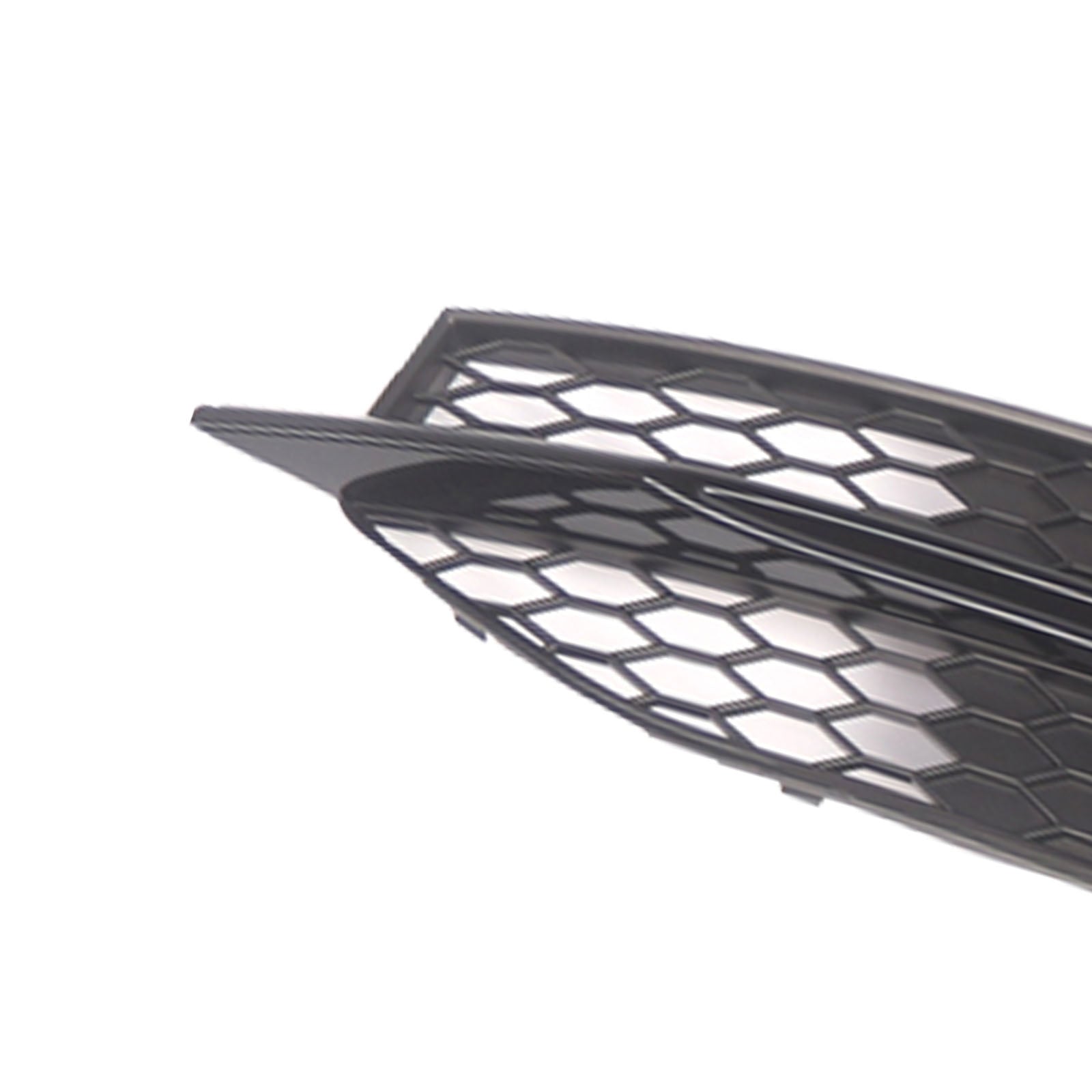 Black Front Bumper Fog Light Grille Cover Bezel Fit Audi S7 A7 S-Line 2012-2015