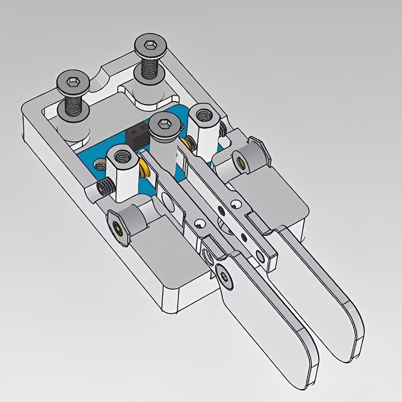 Handheld CW Morse Key Portable Telegraph Key Double Paddle Automatic Key CW Code