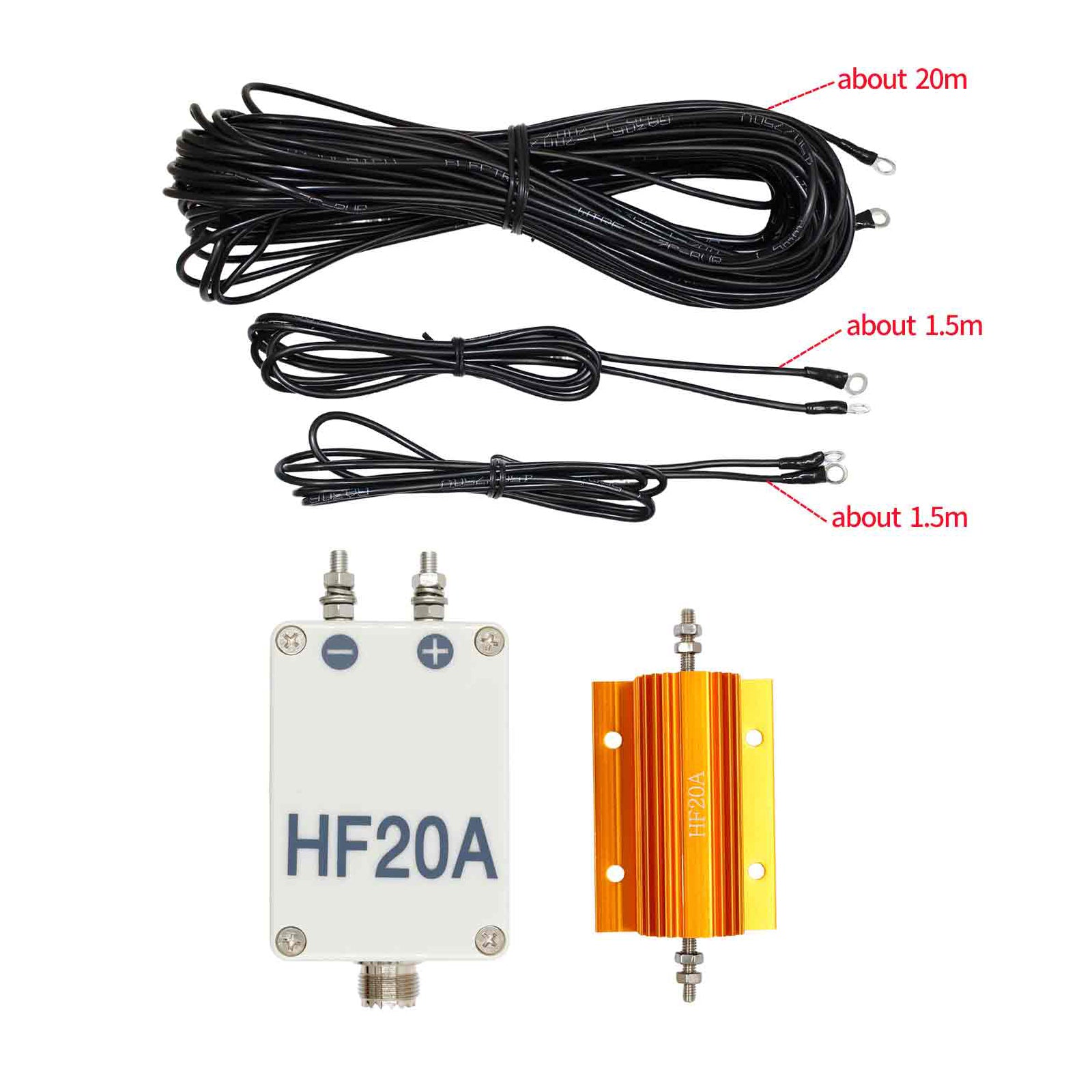 HF20A Shortwave 1.5-30MHz Full-Band Antenna Shortwave Radio Outdoor Antenna