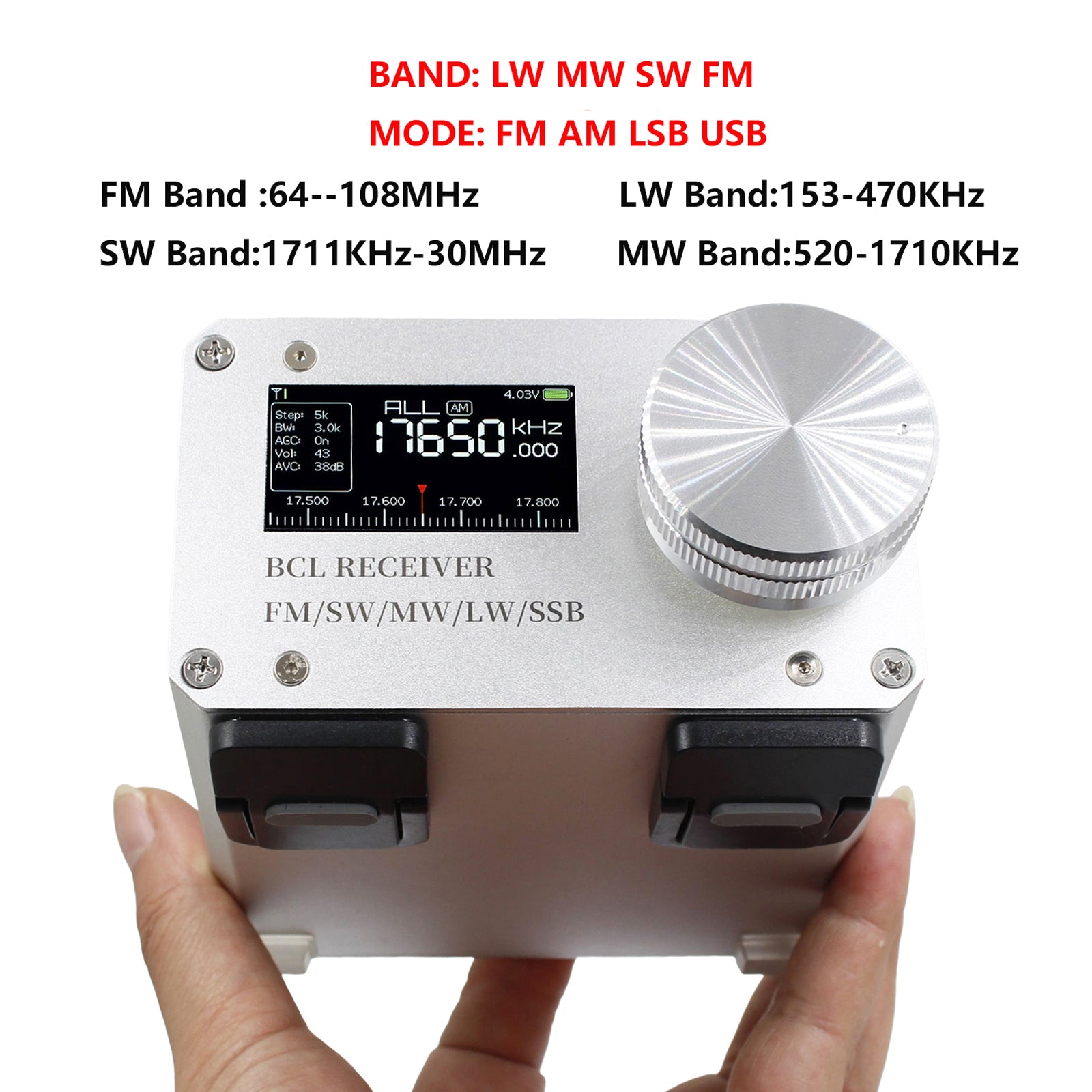Si4732 Full-Band Radio Receiver BCL High-Performance Radio Receiver FM LW MW SW