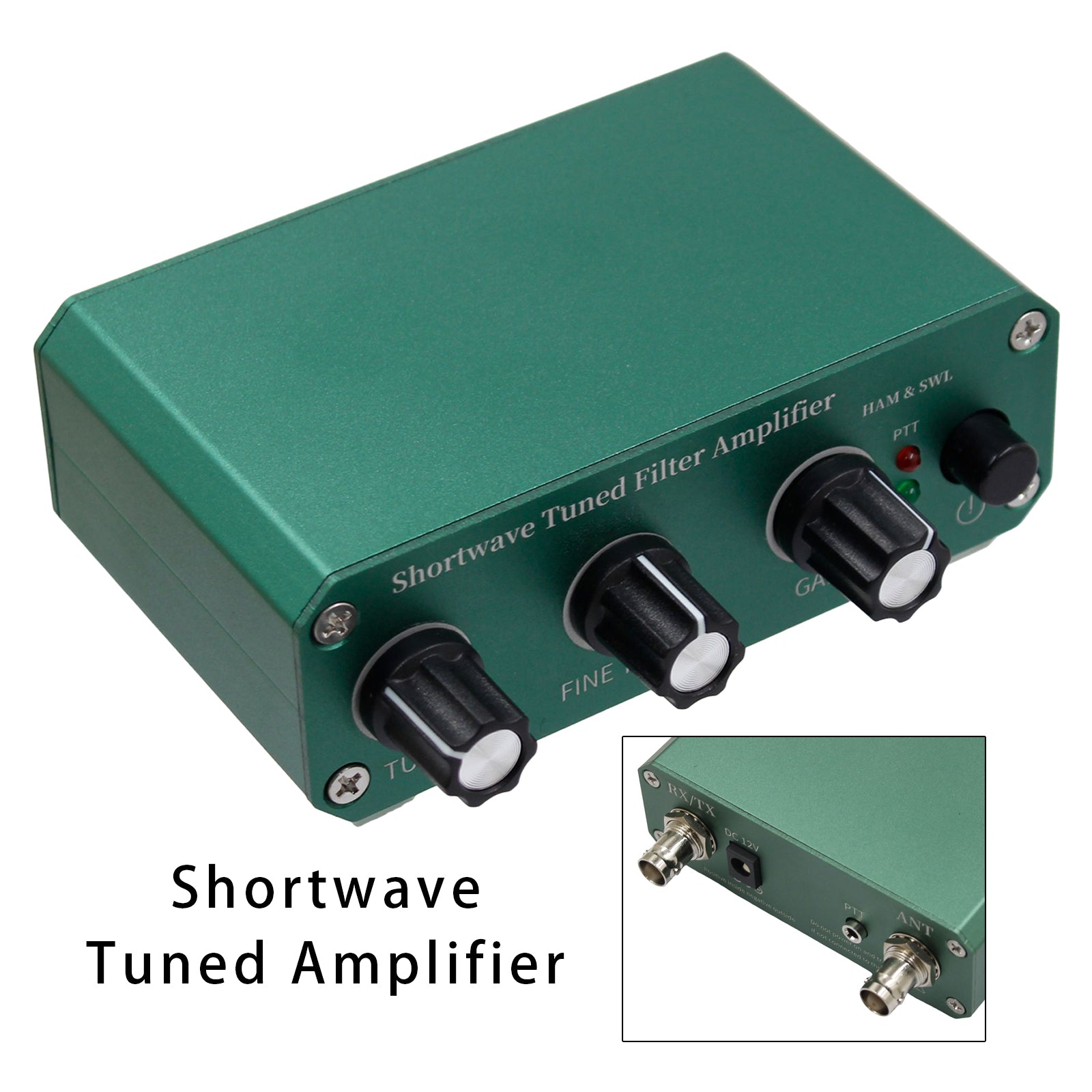 Shortwave Tuned Amplifier 3-30MHz Frequency Coverage Adjustable Gain 0-30dB