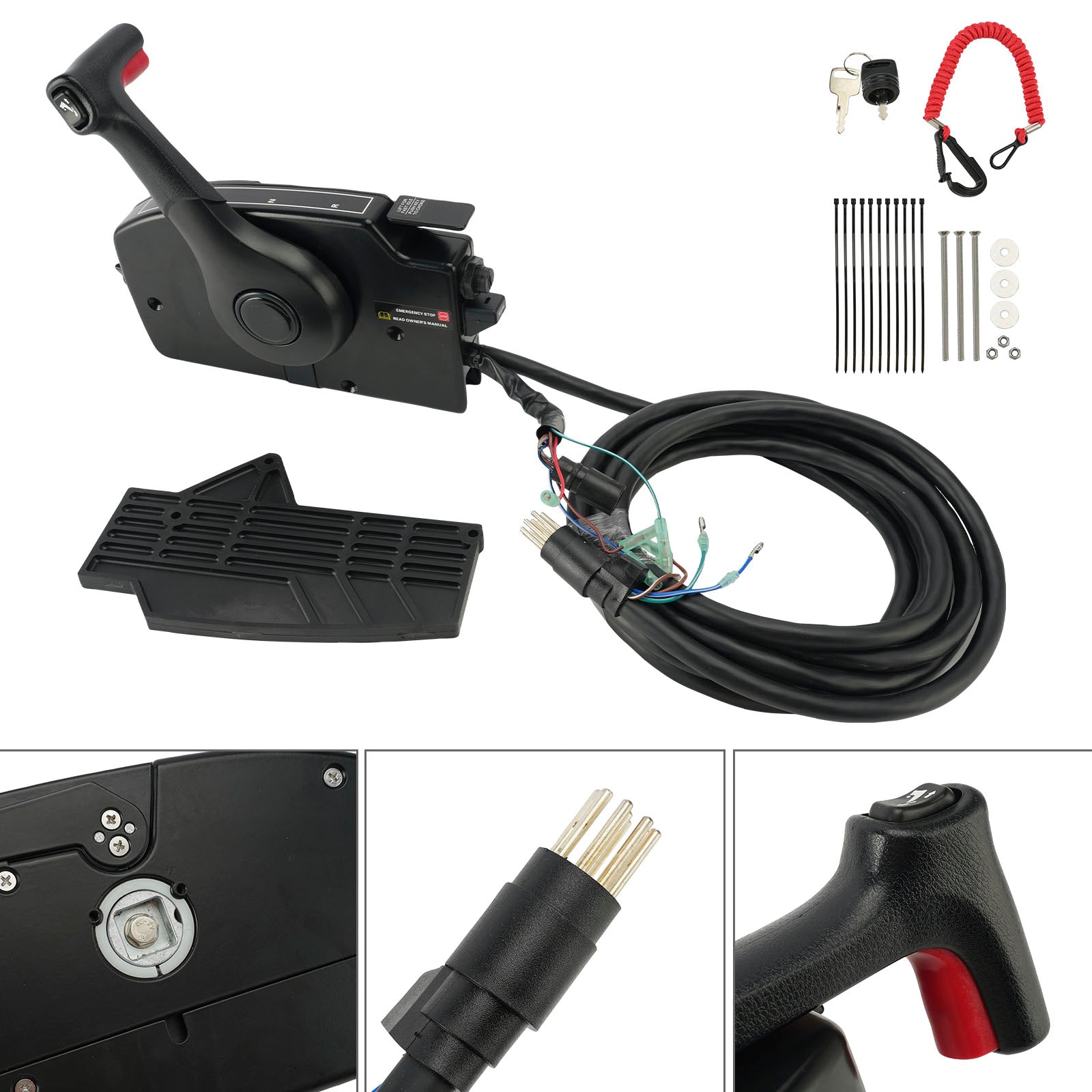 Remote Control Box 881170A15 for Mercury Outboard Side Mount Trim Tilt 8 Pin
