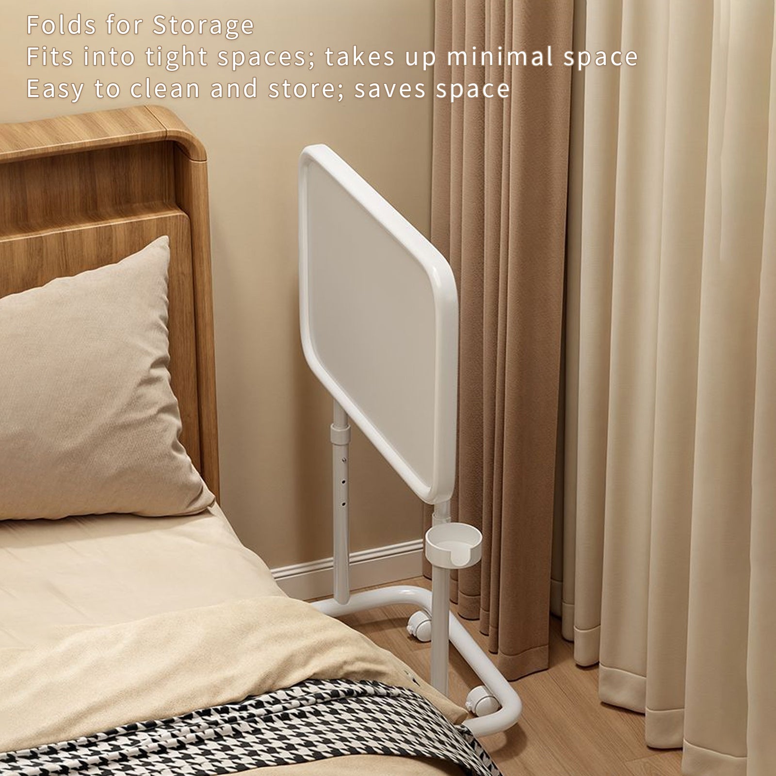 Laptop Desk Foldable Computer Table Liftable Study Home Bedroom Storage Table