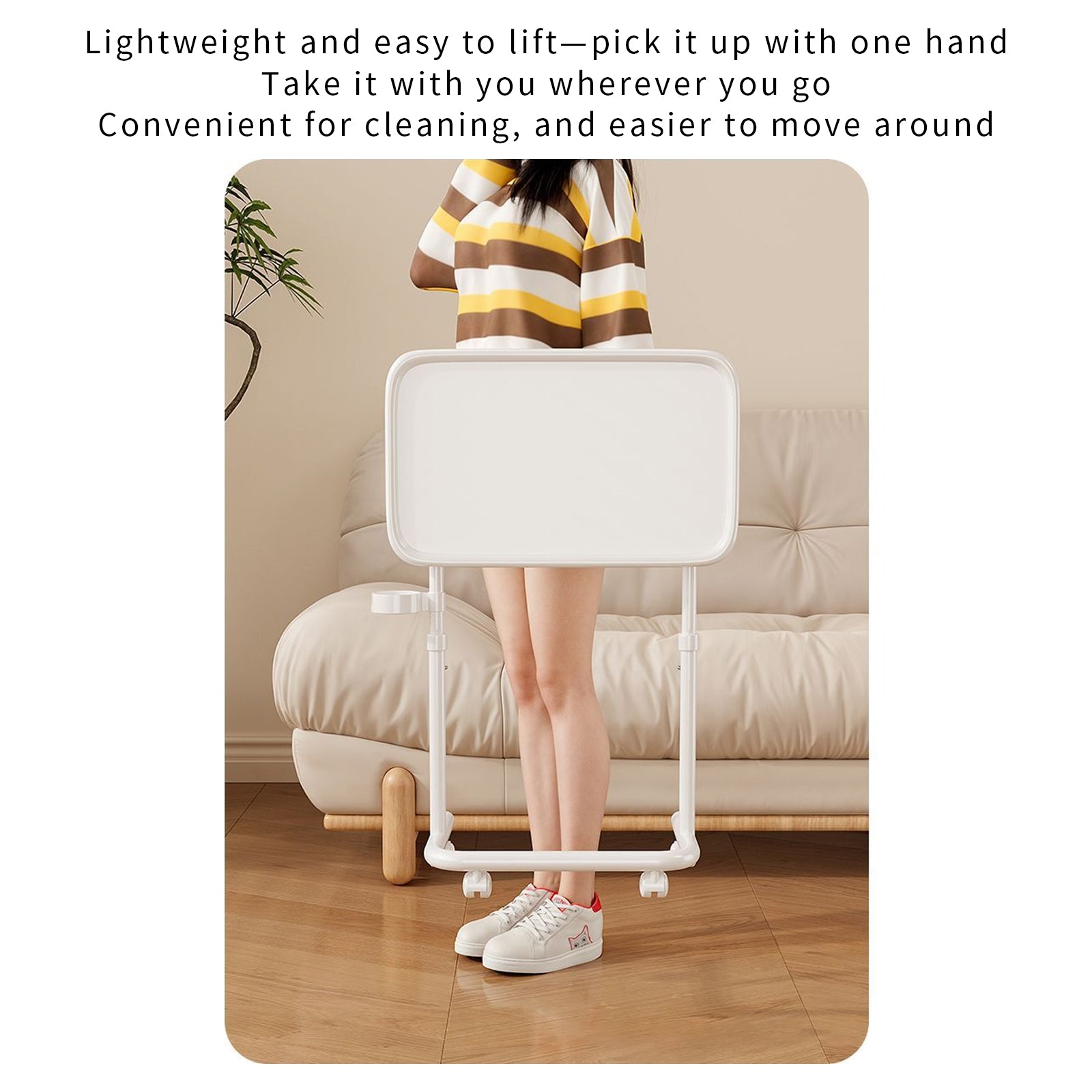 Laptop Desk Foldable Computer Table Liftable Study Home Bedroom Storage Table