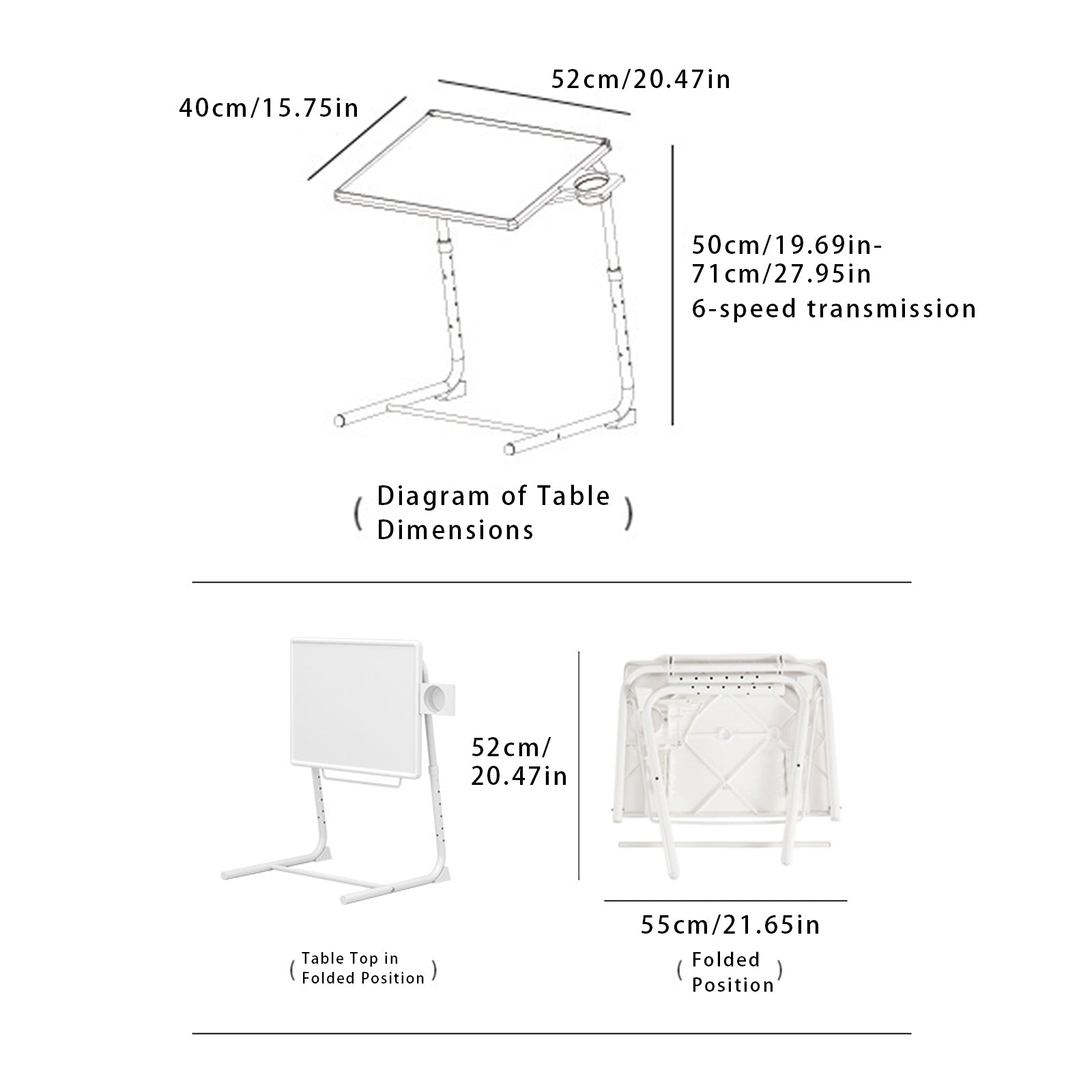 Folding Computer Table Bedside Table Simple Table Bedroom Lazy Table Lift Table
