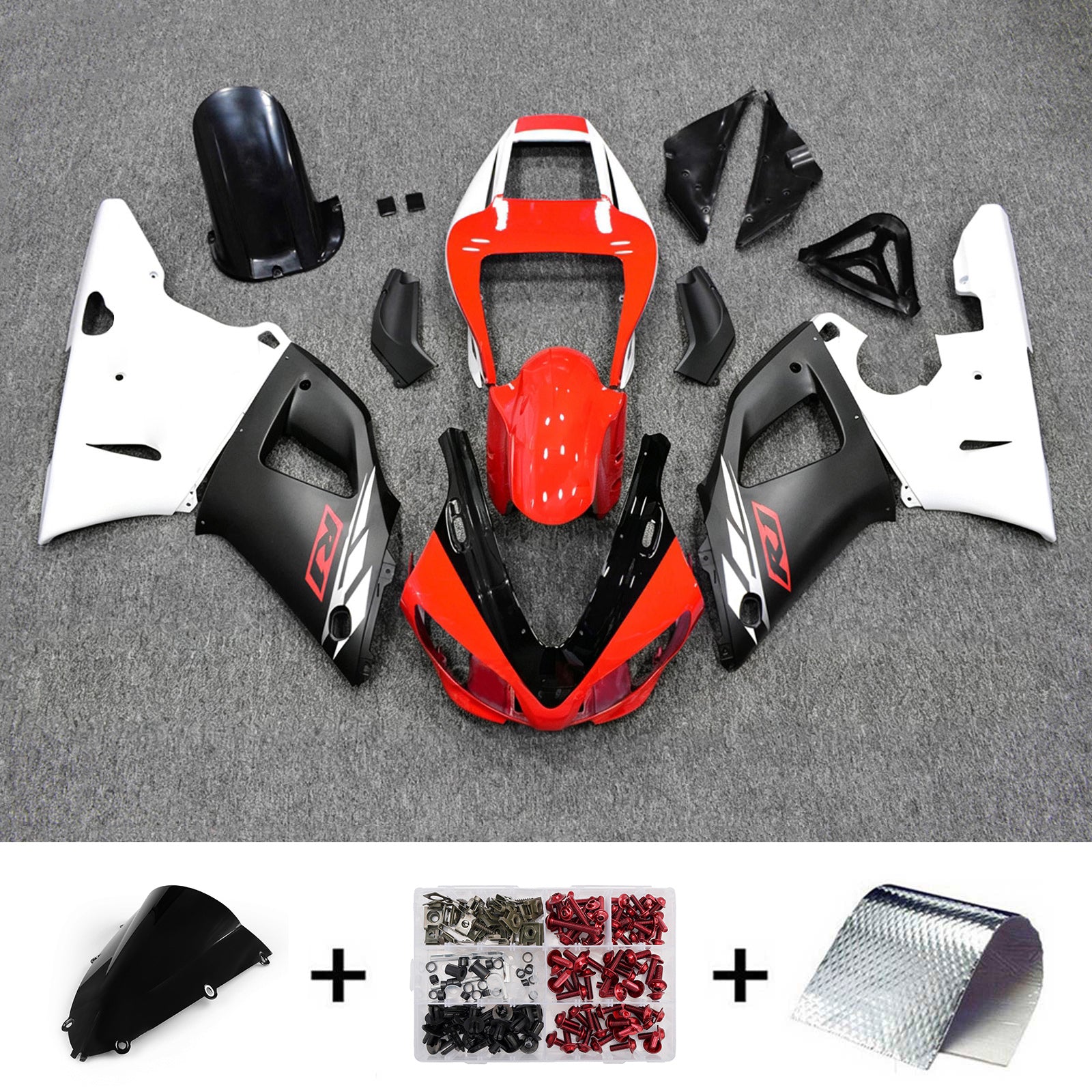 Injection Fairing Kit Bodywork Plastic ABS fit For Yamaha YZF-R1 1998-1999