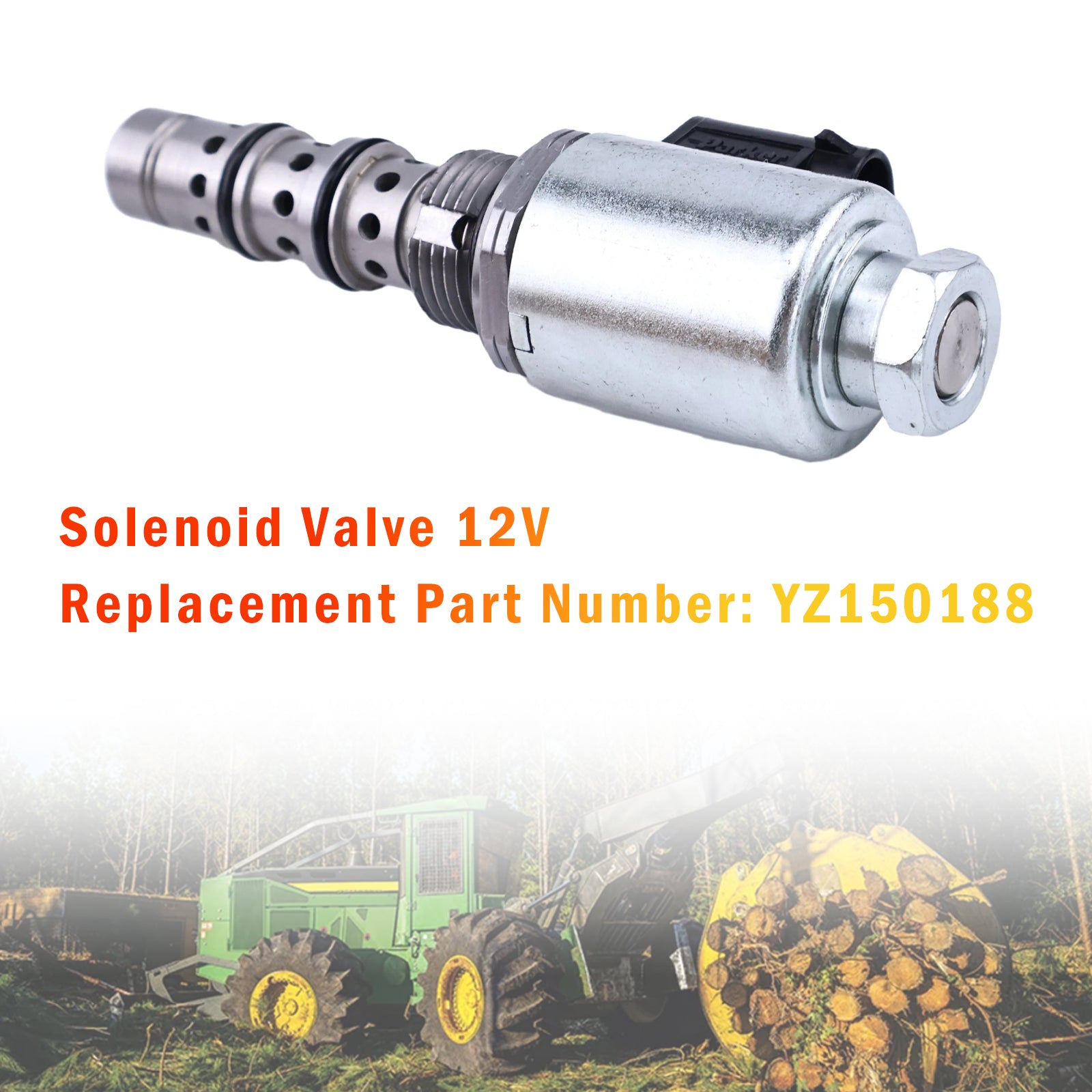 YZ150188 12V Solenoid For John Deere 6068 Engine 640G-III 648G-III AG150 AG250