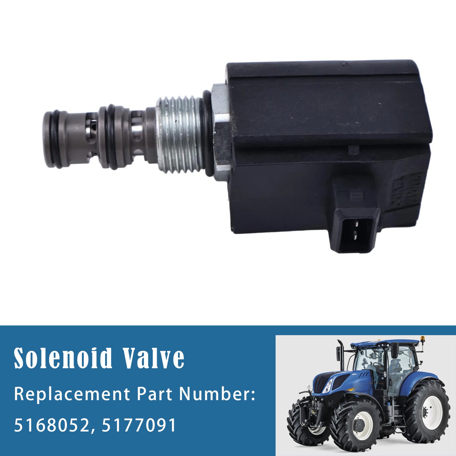 5168052 Solenoid Valve For Ford New Holland 8260 T4.75V T4060F T4030 TM165 T4040