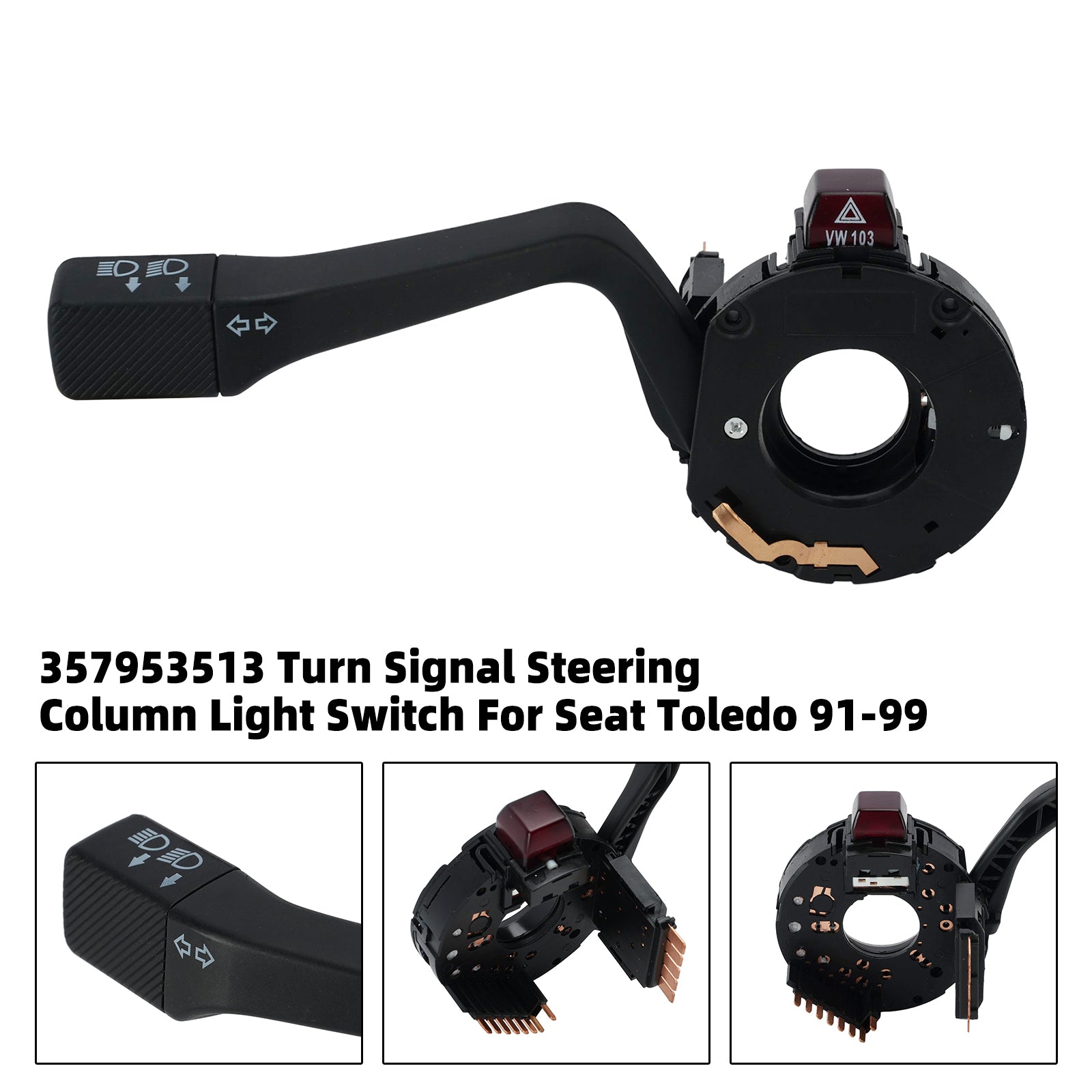 357953513 Turn Signal Steering Column Light Switch For Seat Toledo 1991-1999