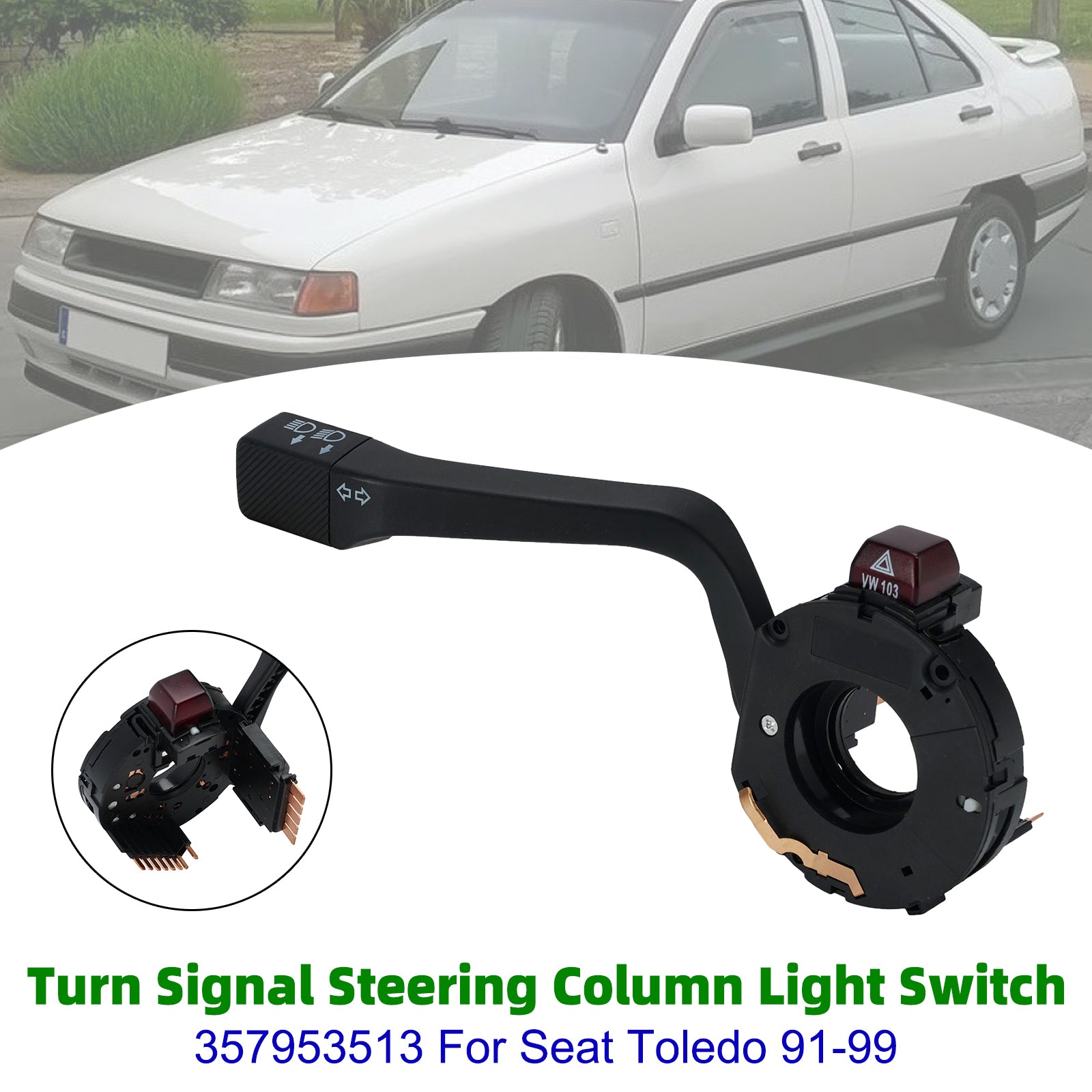 357953513 Turn Signal Steering Column Light Switch For Seat Toledo 1991-1999