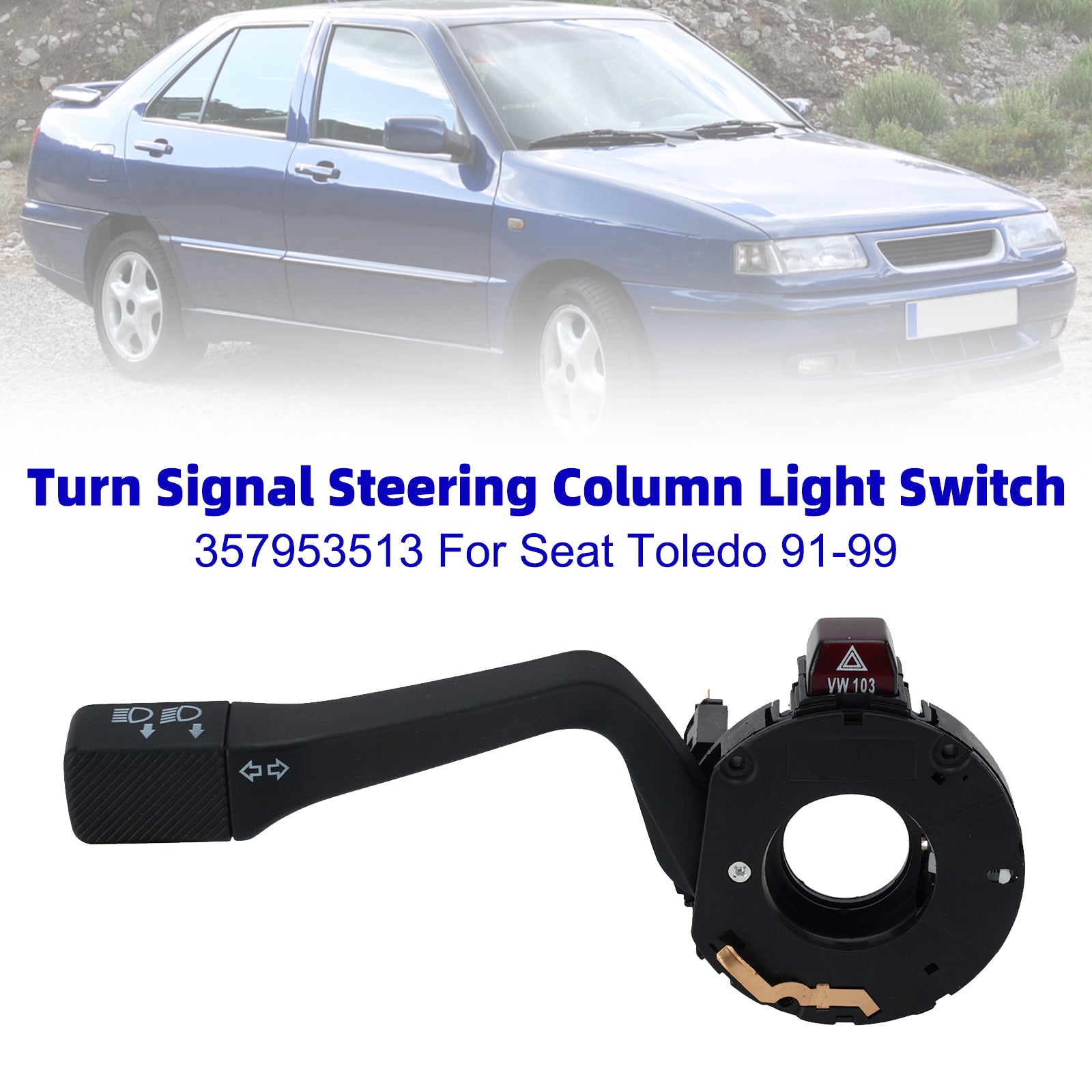 357953513 Turn Signal Steering Column Light Switch For Seat Toledo 1991-1999