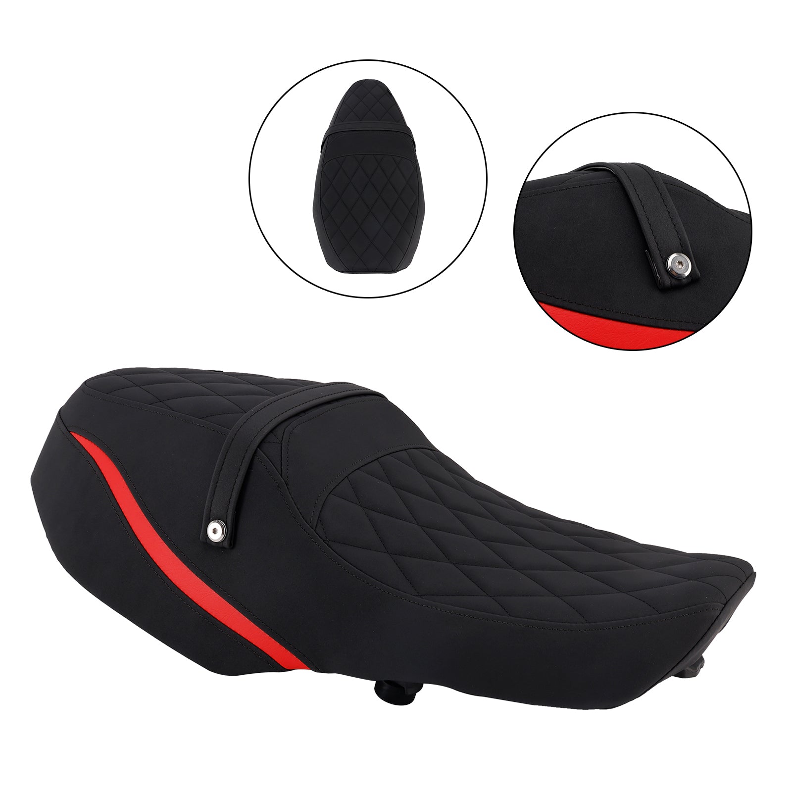 Front Raider Seat Driver Cushion Pu Fit Red For Yamaha Xsr900 Xsr 900 22-25