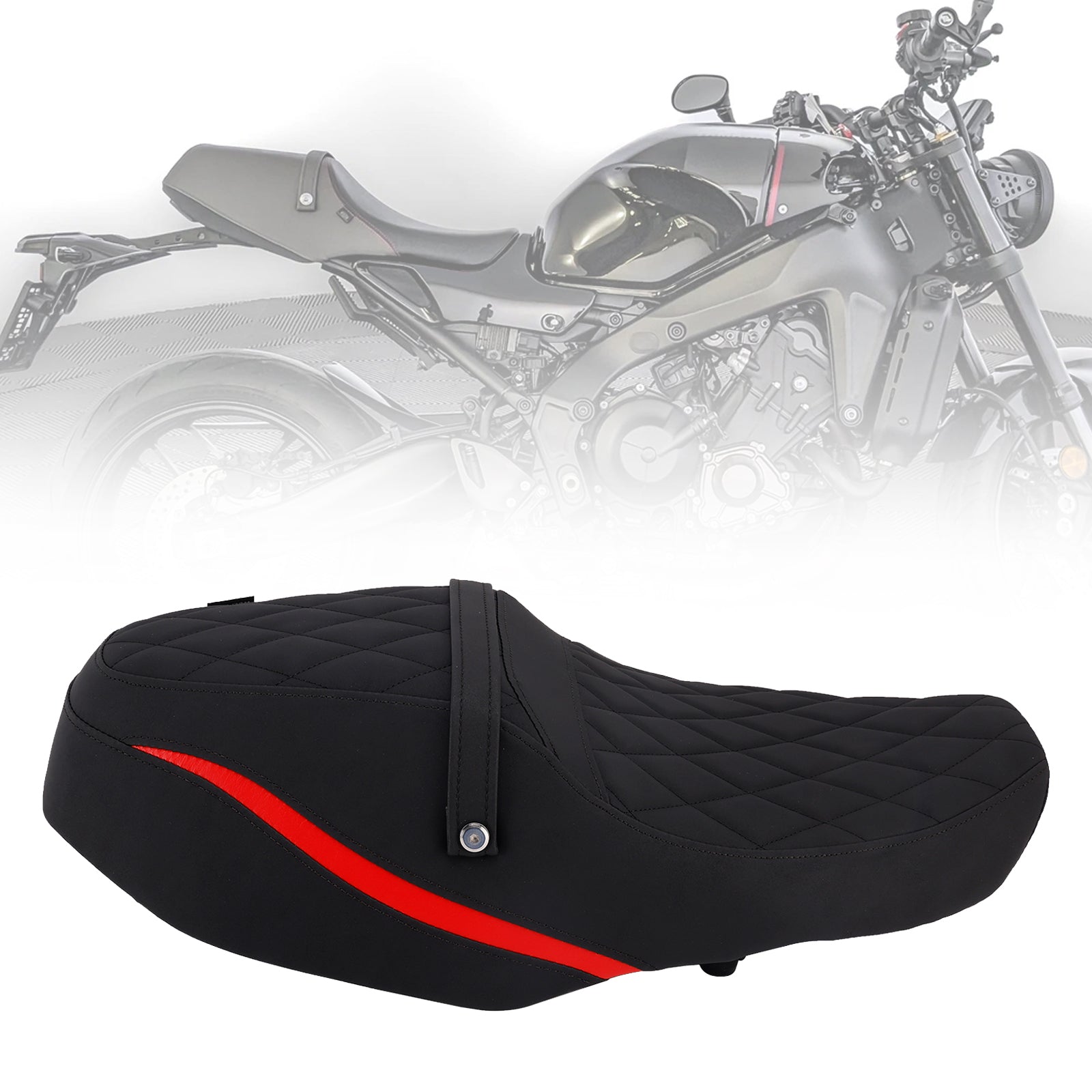 Front Raider Seat Driver Cushion Pu Fit Red For Yamaha Xsr900 Xsr 900 22-25