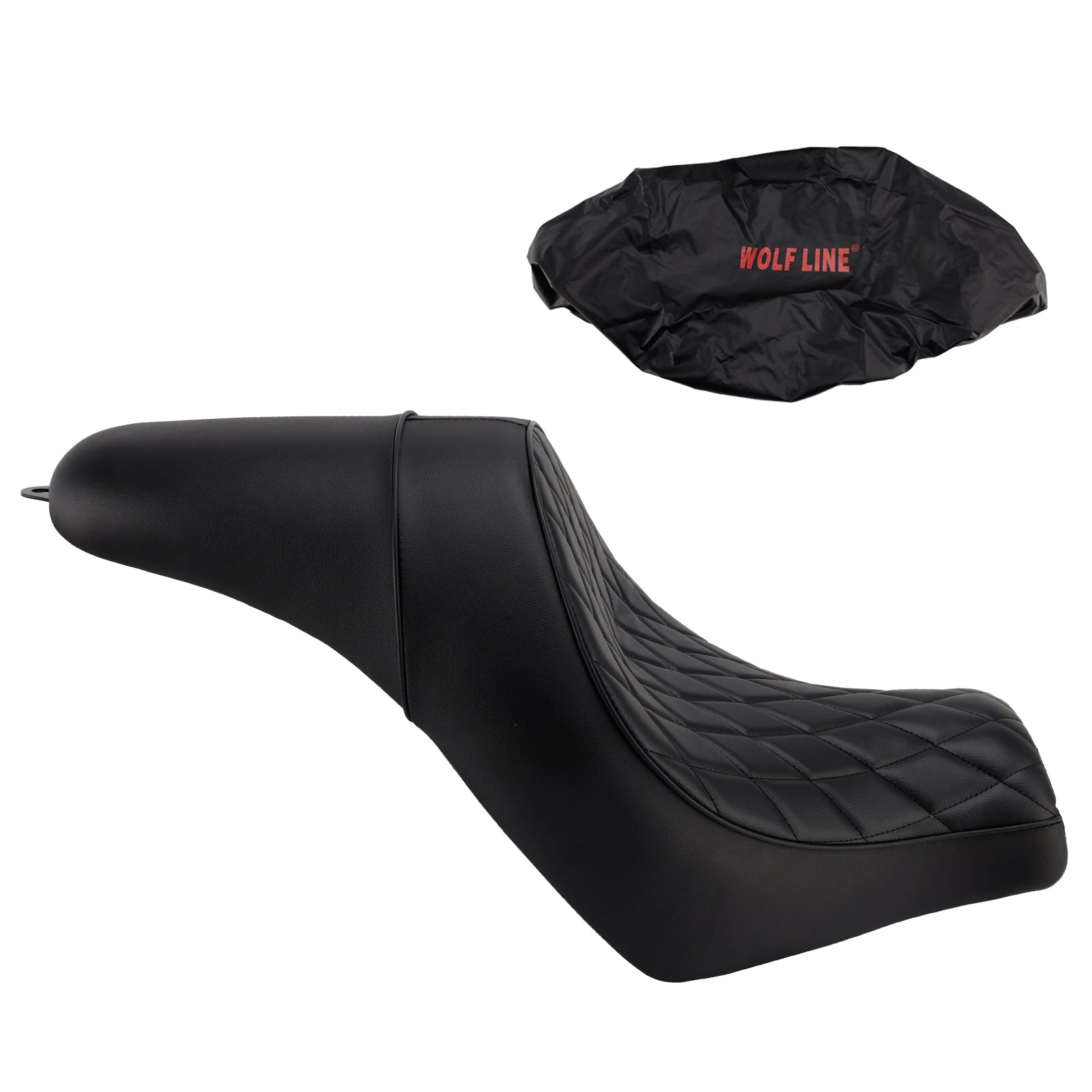 Front Raider Seat Driver Cushion Pu Fit Black For Kawasaki Vulcan S En650 15-25