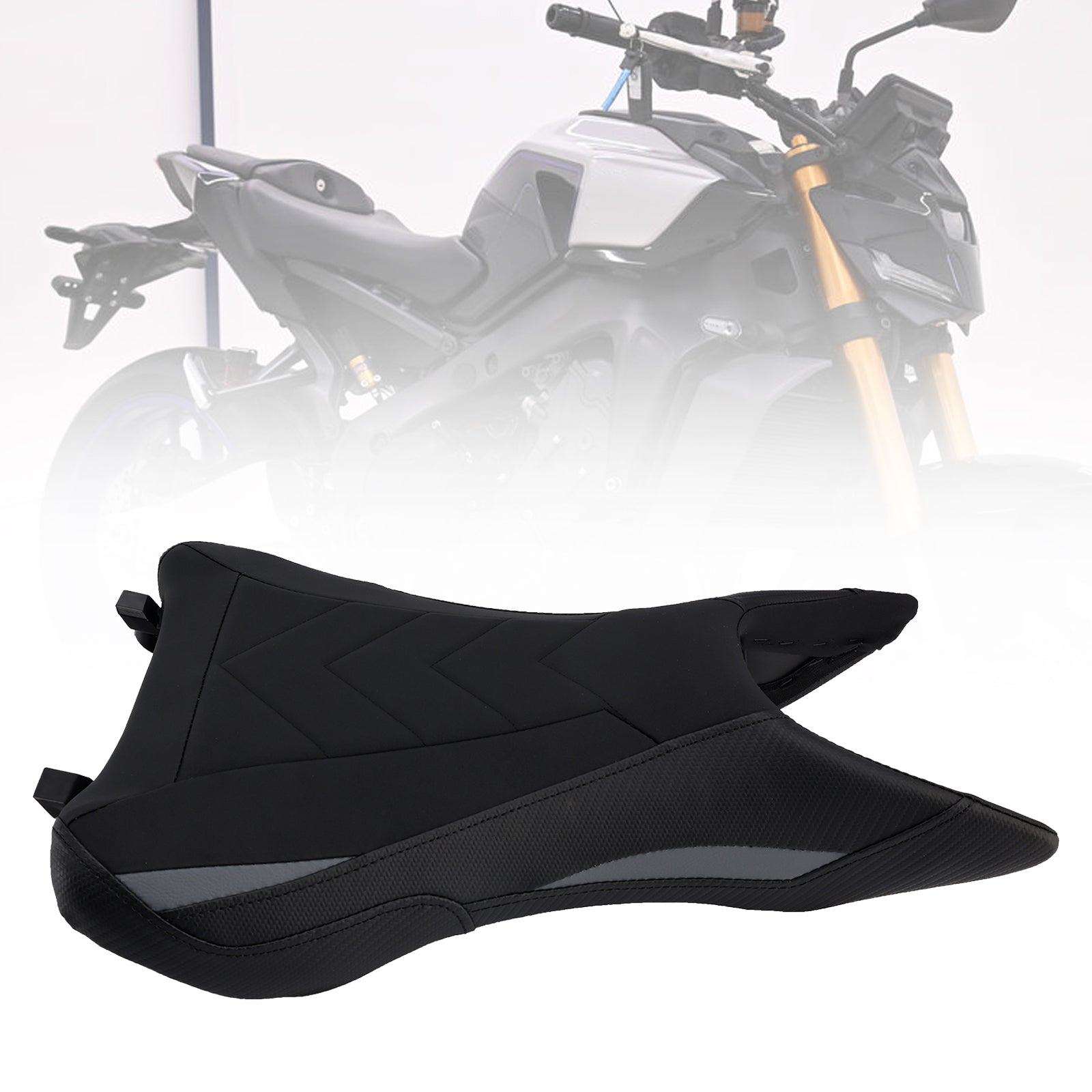 Front Raider Seat Driver Cushion Pu Fit Gray For Yamaha Mt-09 Mt09 2024-2026 25