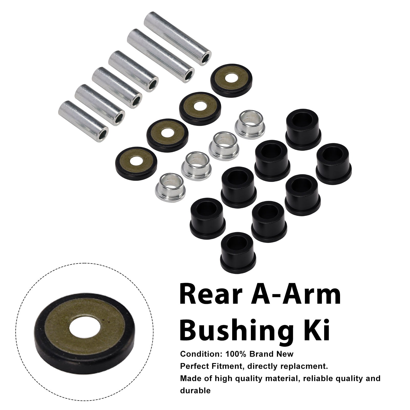 Rear A-Arm Bushing Kit 50-1034 For Yamaha 450 700 Grizzly Kodiak Rhino