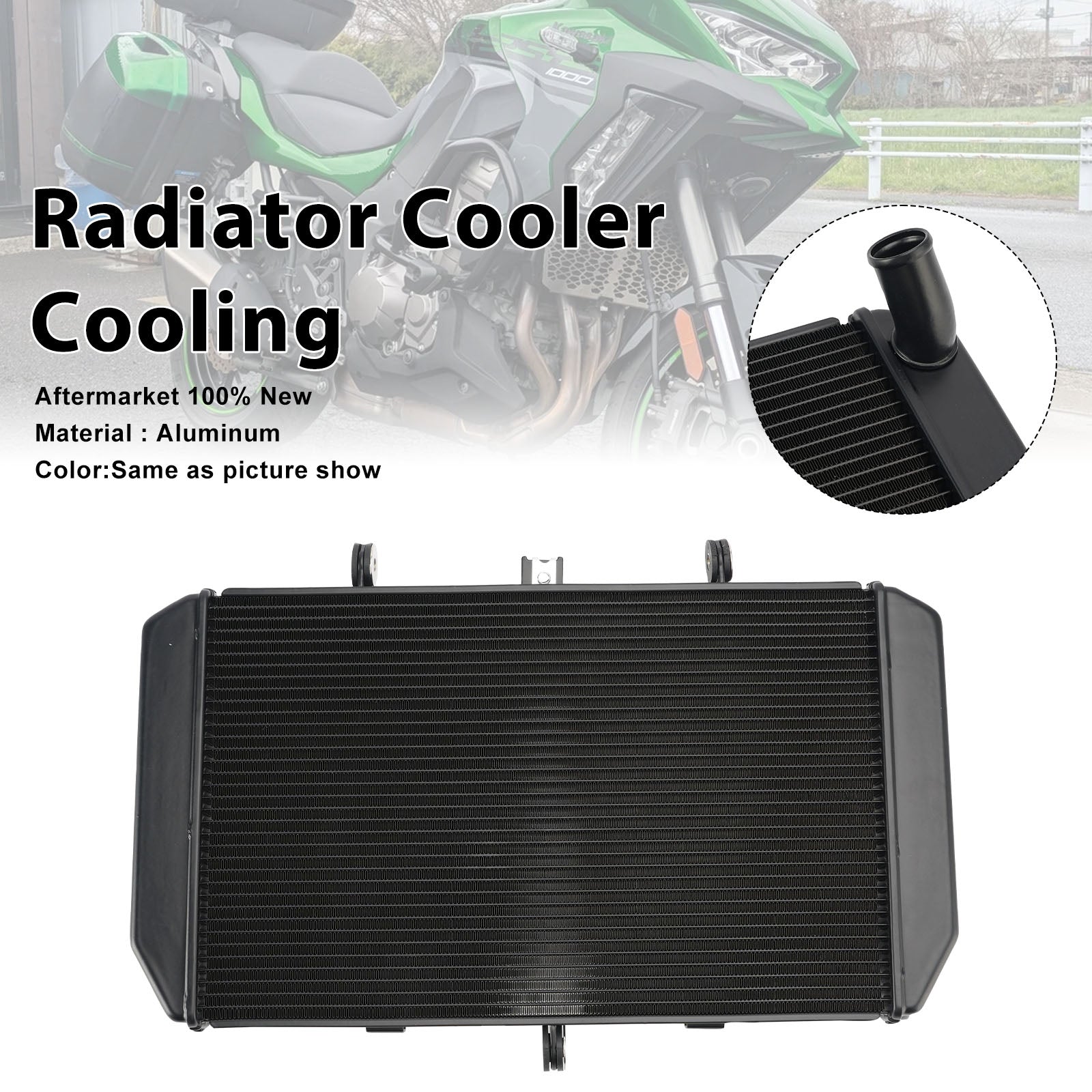Radiator Cooling Engine Cooler For Kawasaki Versys 1000 2019-2024
